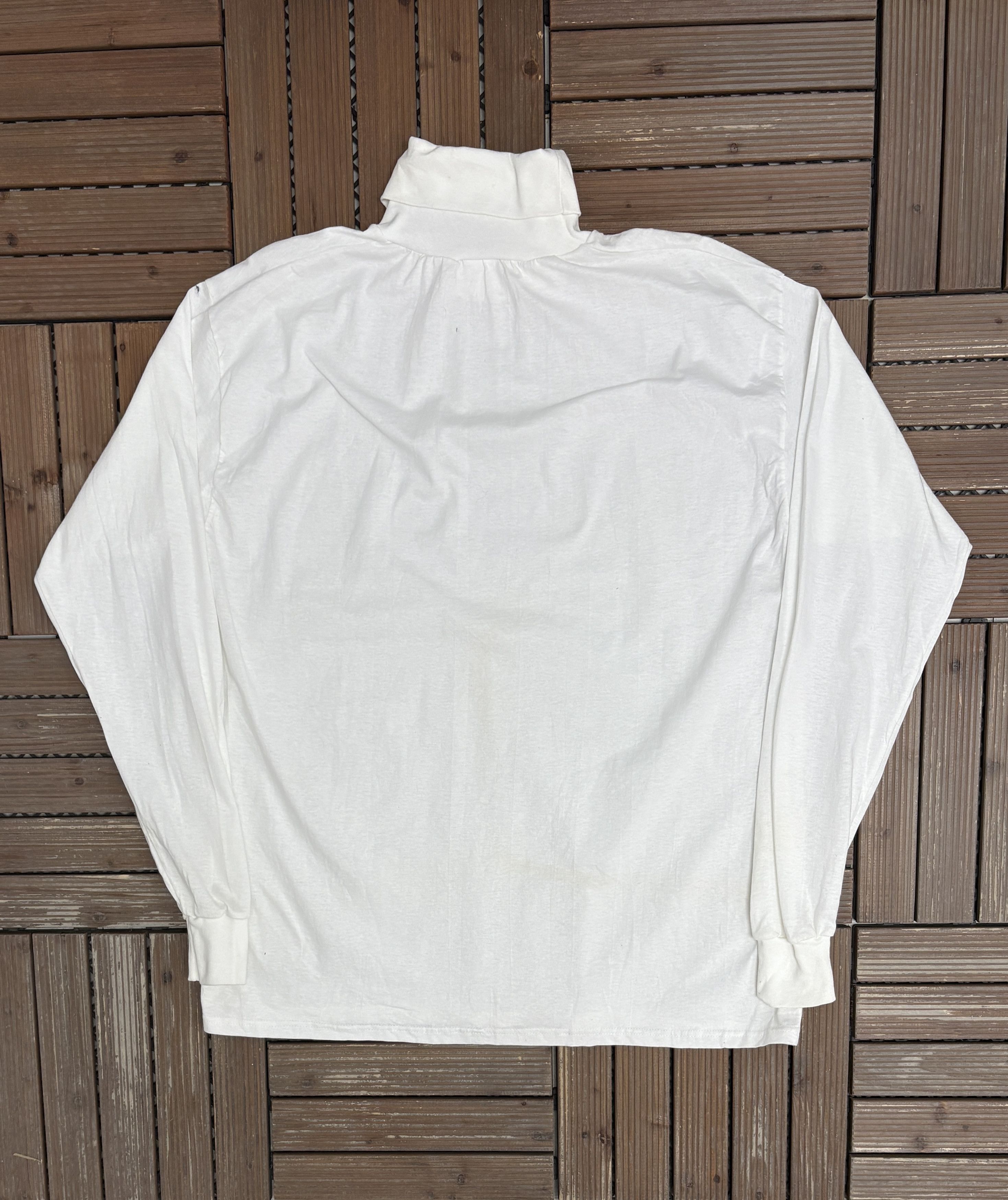 Champion × Vintage Champion Embroidered Vintage White Turtleneck T-Shirt Size US L / EU 52-54 / 3 - 4 Thumbnail