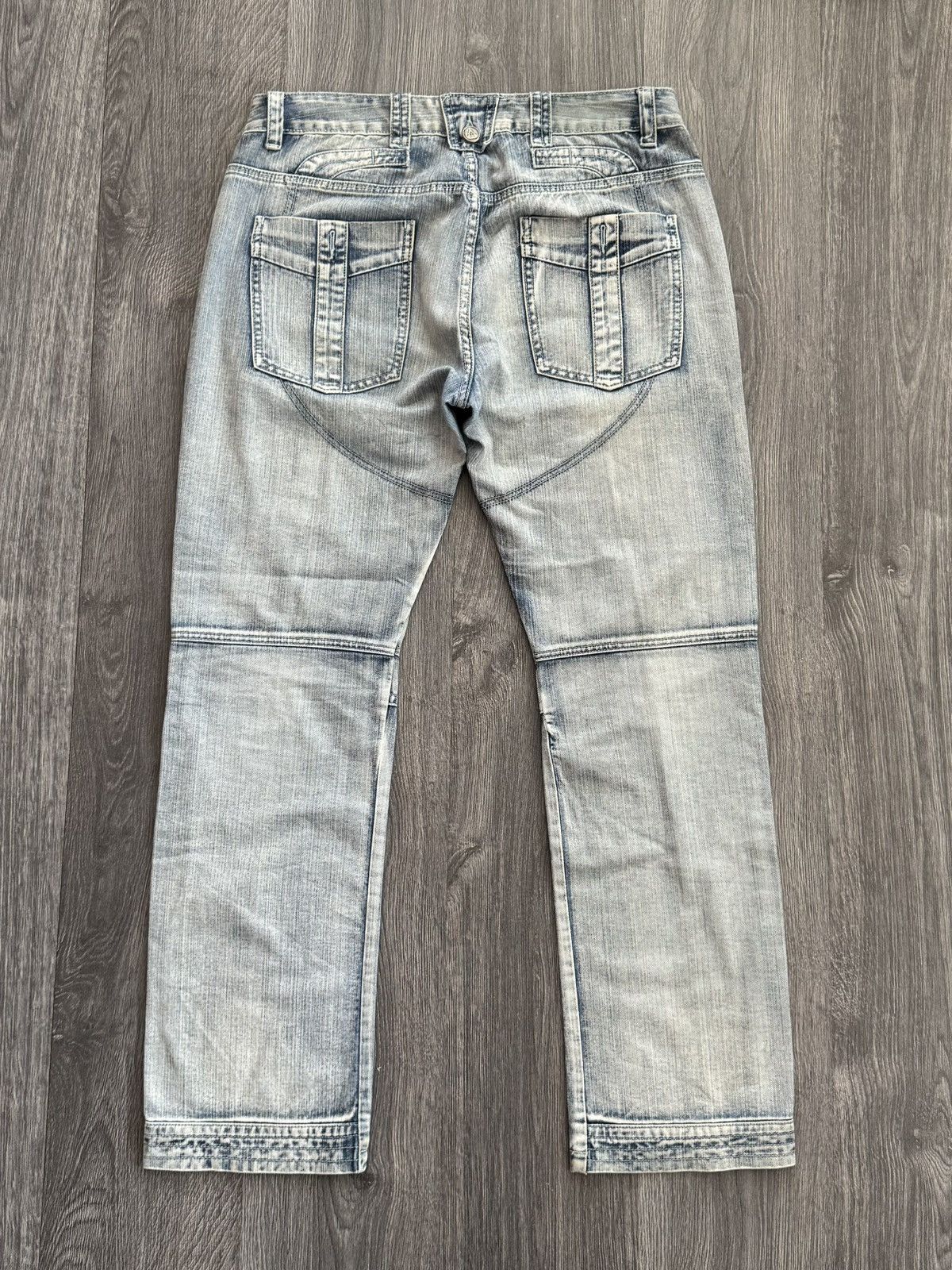 Japanese Brand Y2K Vintage Japanese Washed Zip Jeans Size US 34 / EU 50 - 6 Thumbnail