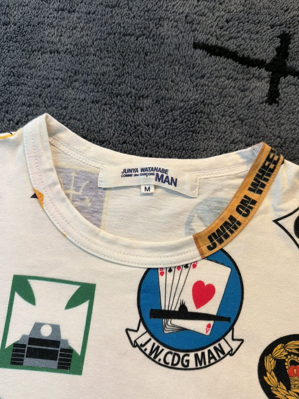Junya Watanabe 2003 Junya Watanabe CDG Emblem Tee Size US M / EU 48-50 / 2 - 5 Thumbnail
