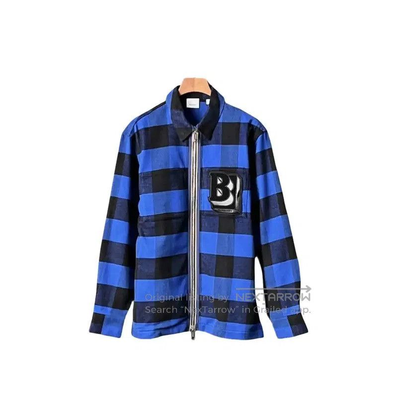 Burberry Burberry Blue Cotton Plaid Long Sleeve Shirt. Size US S / EU 44-46 / 1 - 1 Thumbnail