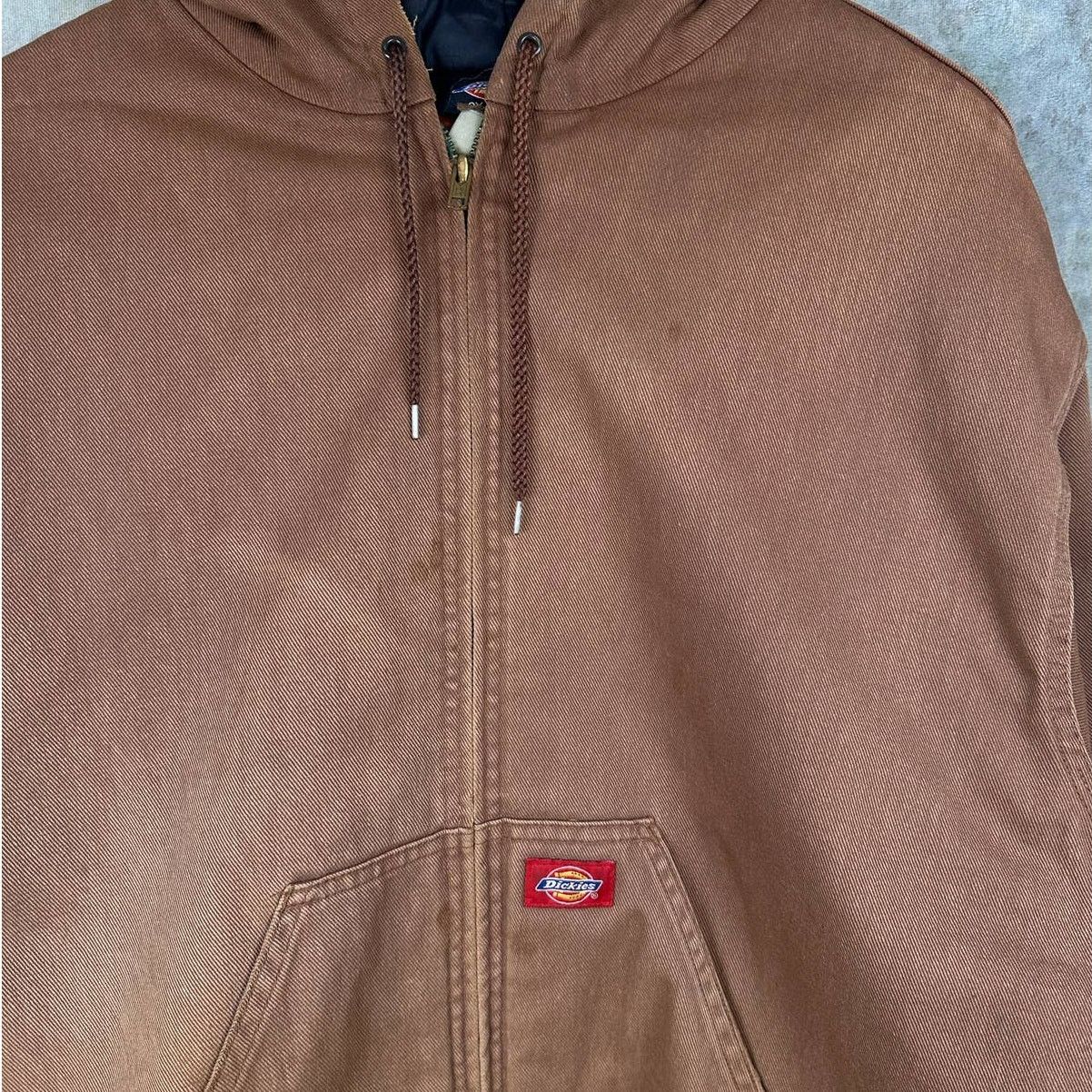Dickies × Vintage Vintage Brown Dickies Work Jacket Sz 2X Brown 90s Full Zip Size US XXL / EU 58 / 5 - 5 Thumbnail