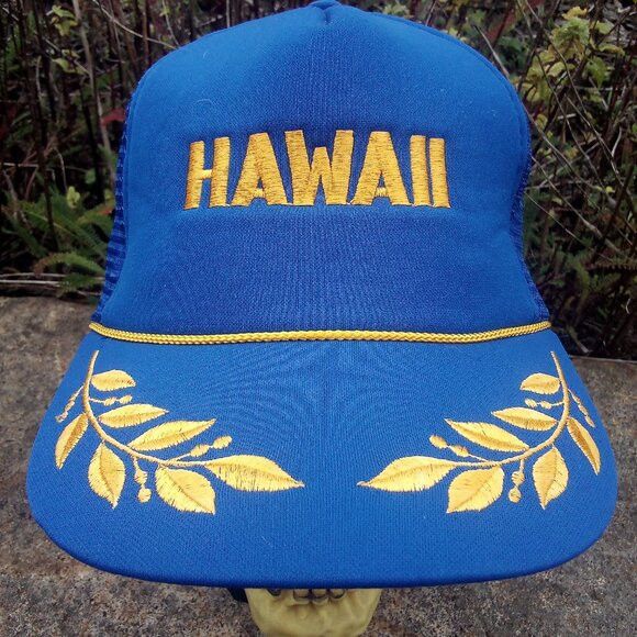 Vintage Vintage Hawaii Scrambled Eggs Rope Snap Back Trucker Hat Size ONE SIZE - 1 Thumbnail
