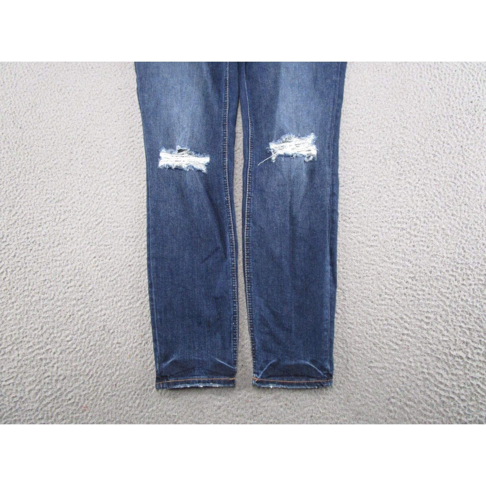 Silver Jeans Co. Silver Jeans Co Avery Skinny Jeans Women 32x29 Blue Stretch Distressed Size 24" / US 00 / IT 34 - 2 Thumbnail