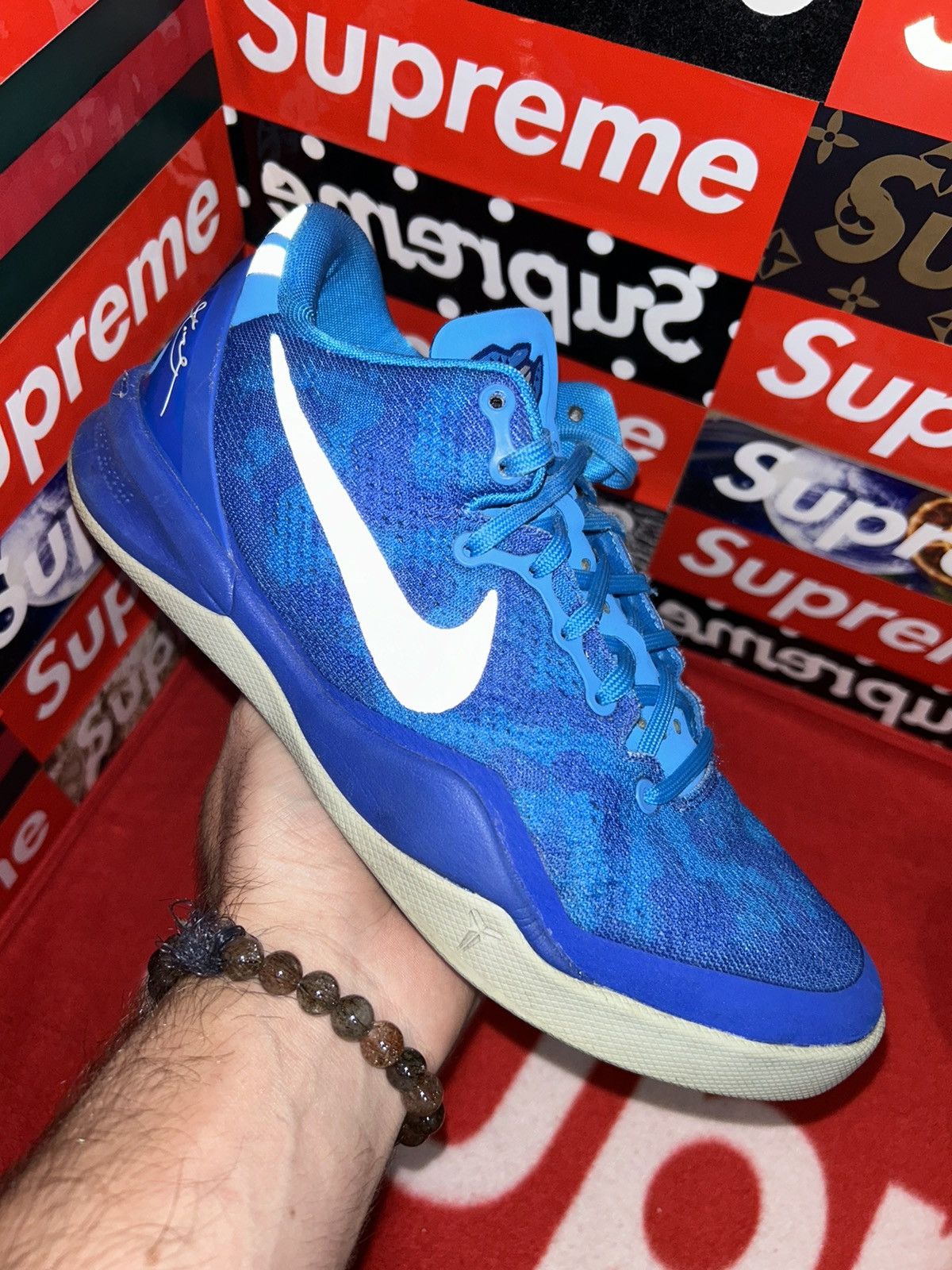 Nike Nike Kobe 8 Blue Coral Snake GS 555586-400 size 5.5y Size US 5.5 / EU 38 - 8 Thumbnail