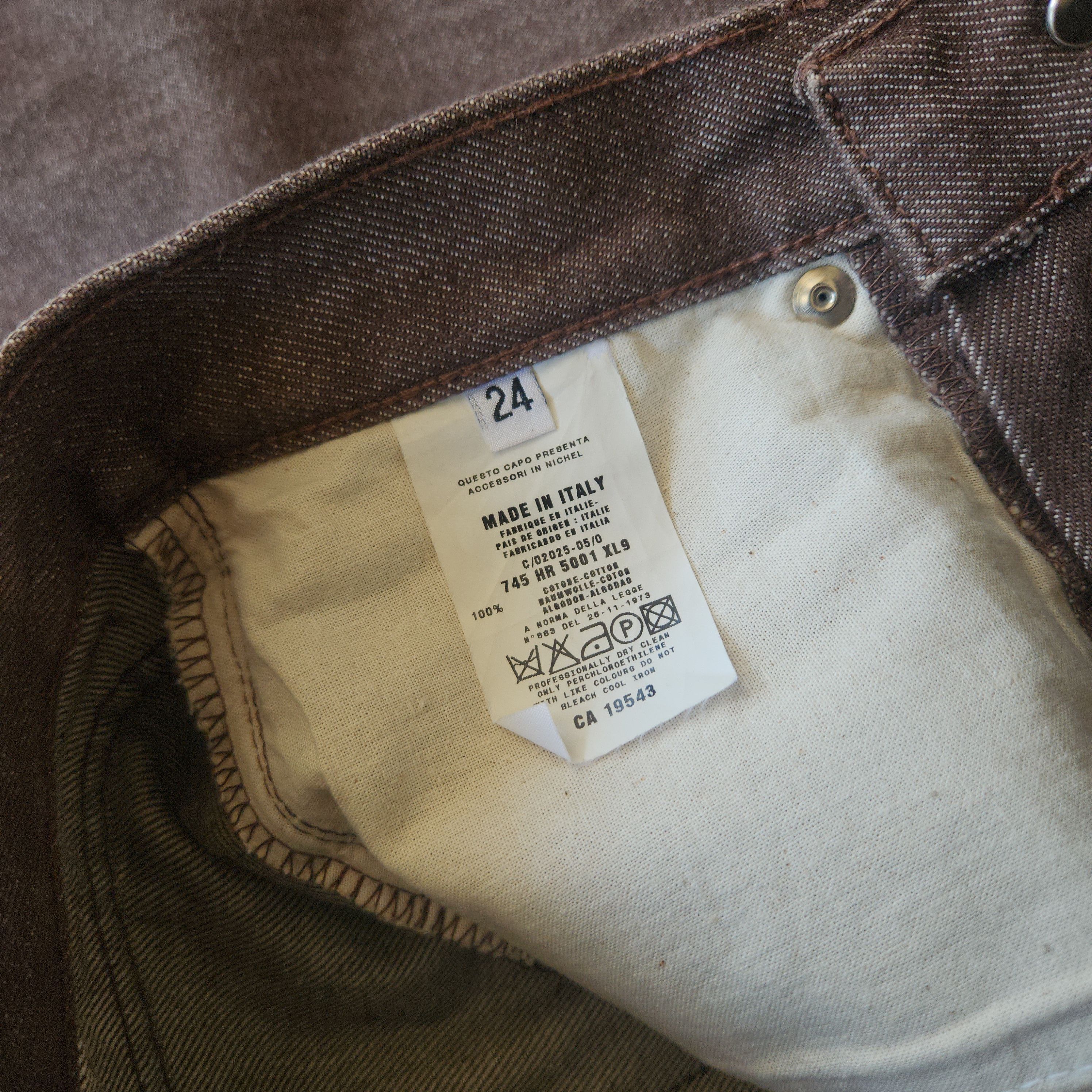 Helmut Lang 90s helmut lang chocolate classic raw denim jeans Size US 26 / EU 42 - 7 Thumbnail