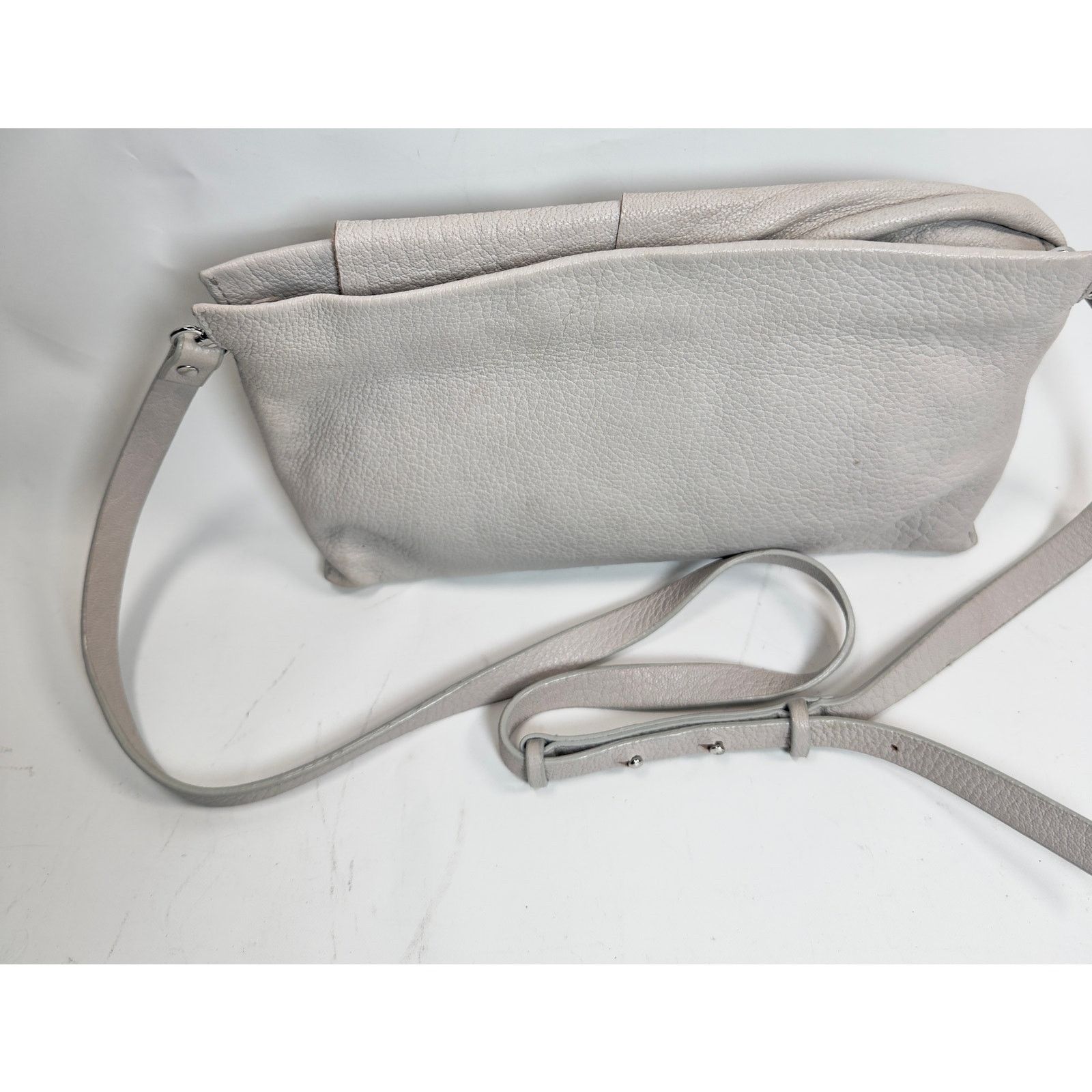 Cos Minimalist COS Crossbody Bag Leather Asymmetrical Flap Style Size ONE SIZE - 2 Thumbnail