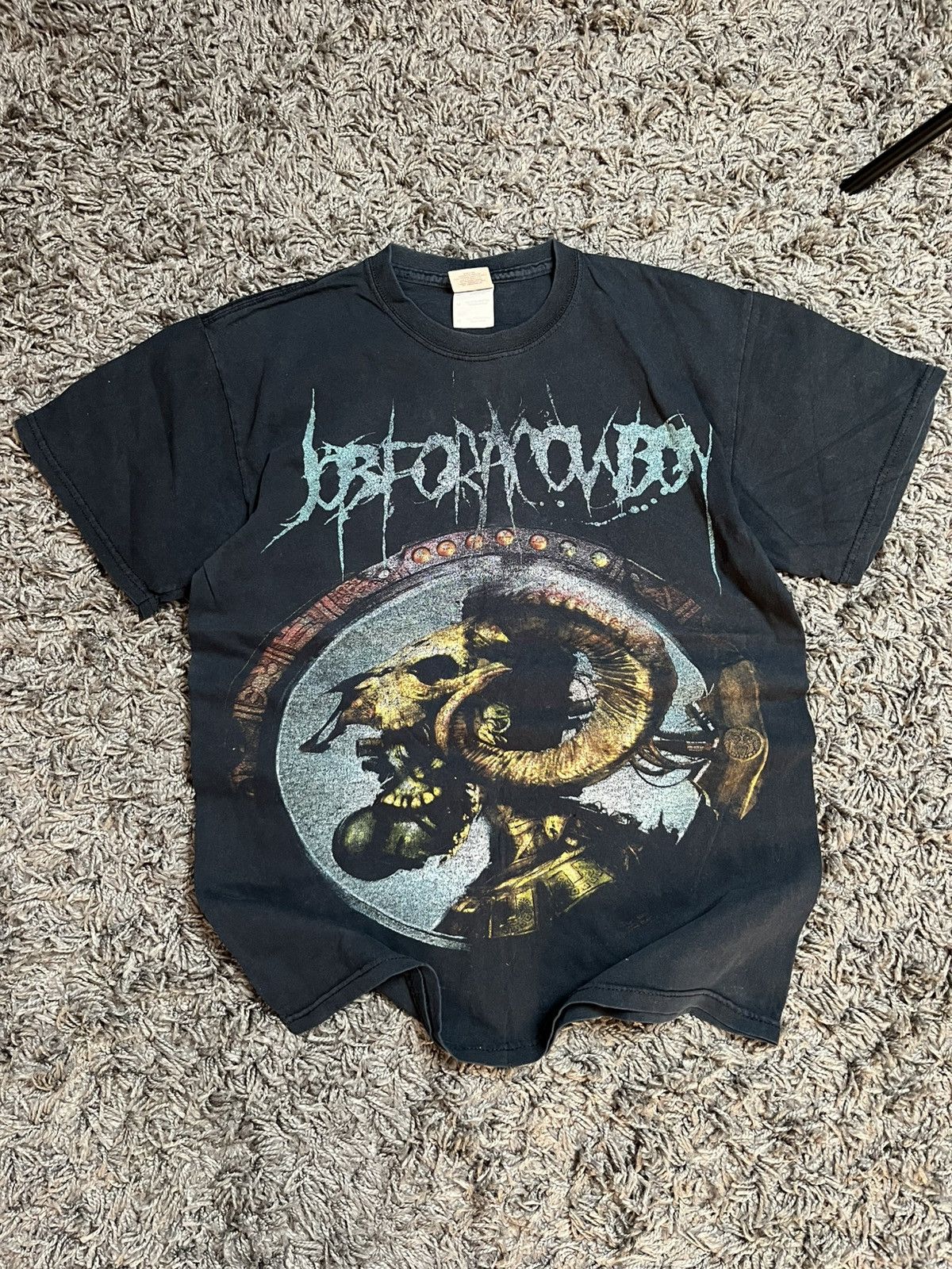 Band Tees VTG Job For A Cowboy "Aztec" Band Tee - Faded Black Size US M / EU 48-50 / 2 - 2 Thumbnail