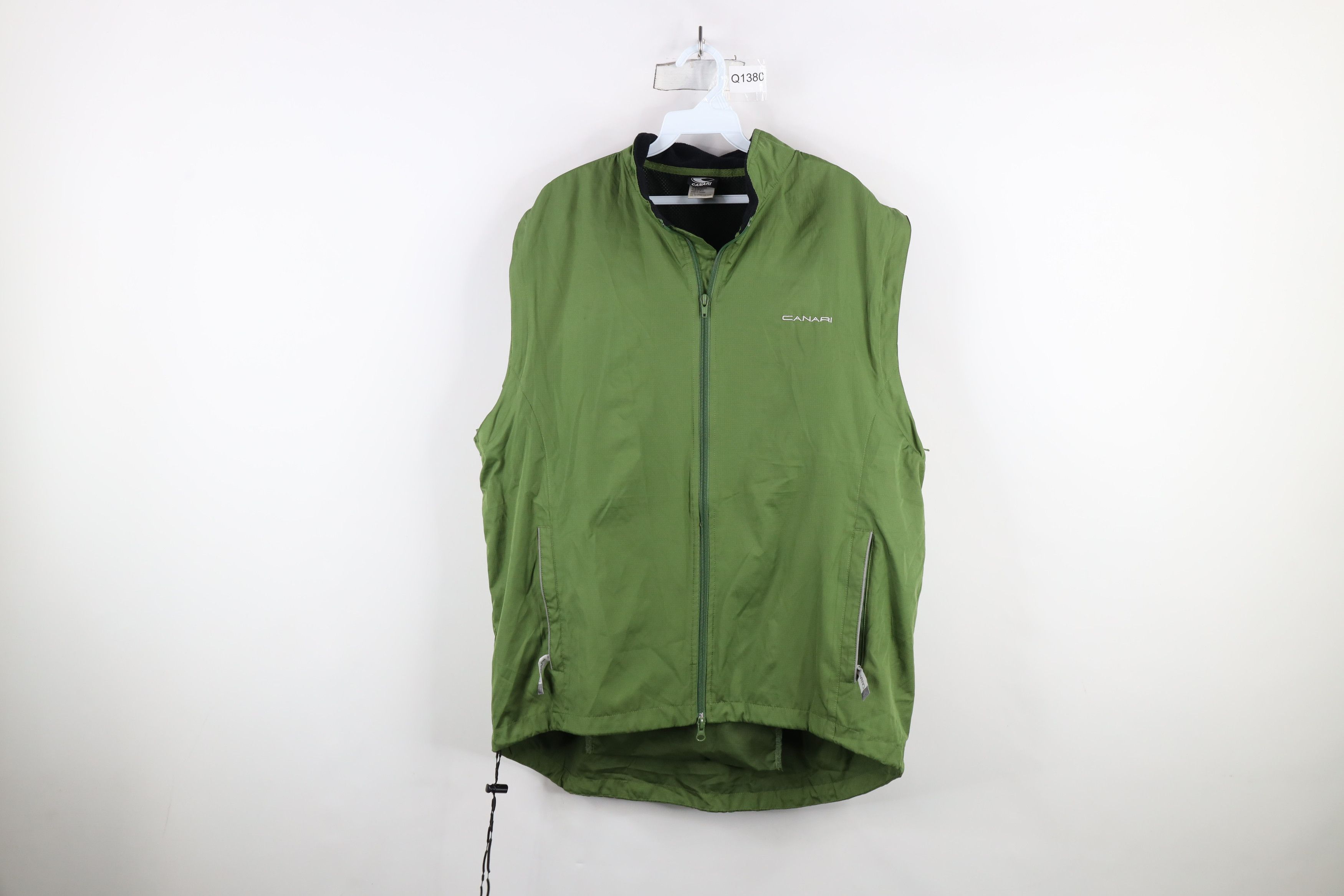 Canari × Vintage Vintage 90s Canari Cycling Zip Off Cycling Jacket Vest Green Size US XL / EU 56 / 4 - 16 Thumbnail