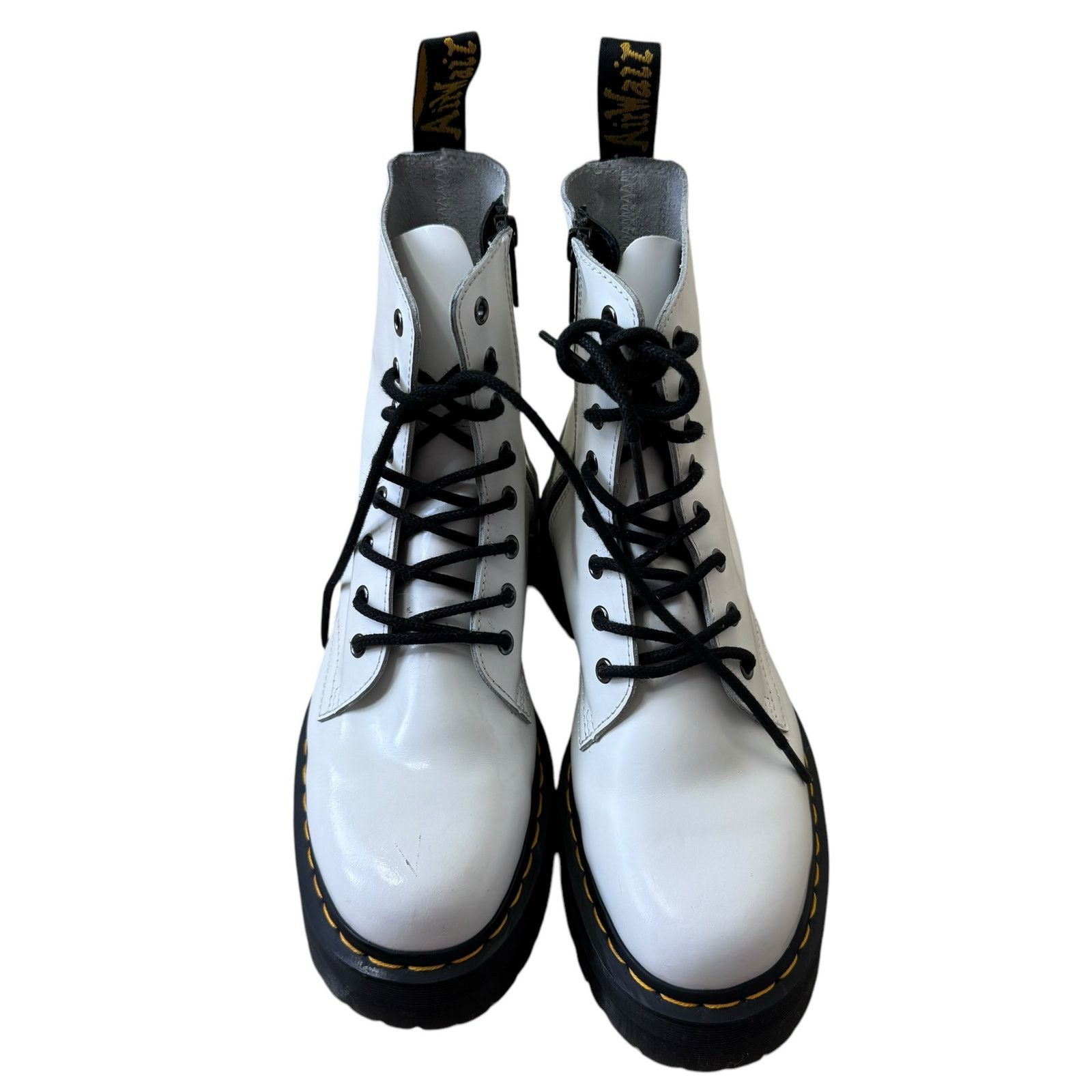 Dr. Martens DR. MARTENS Jadon Platform Boot White Smooth Leather W10/M9 Size US 10 / IT 40 - 15 Thumbnail