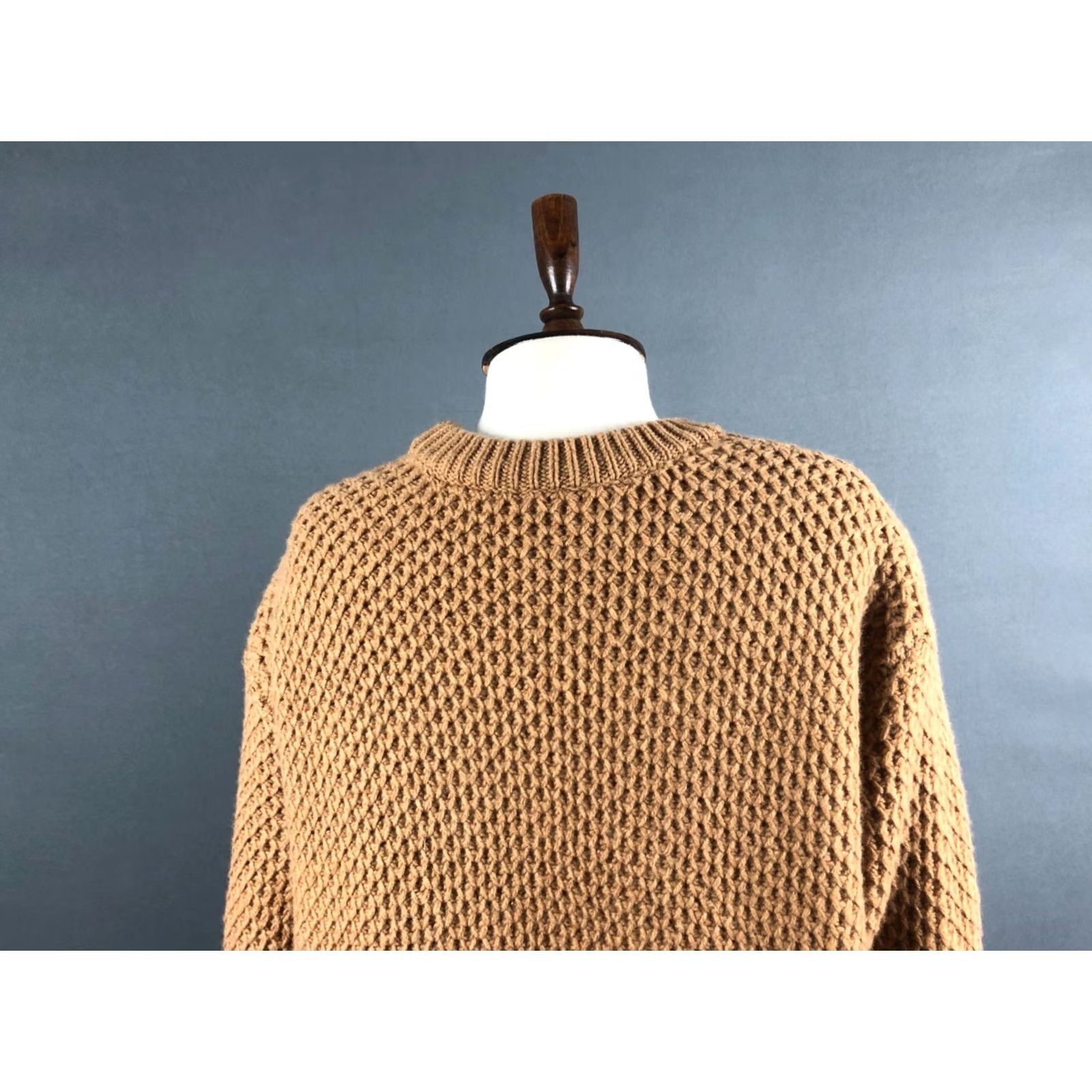 Marc by Marc Jacobs Marc by Marc Jacobs Women's Pullover Sweater S Brown Merino Wool Crew Neck Knit Ribbed Cuffs 100% Merino Wool Regular Pattern Solid Vintage: No Size S / US 4 / IT 40 - 4 Thumbnail