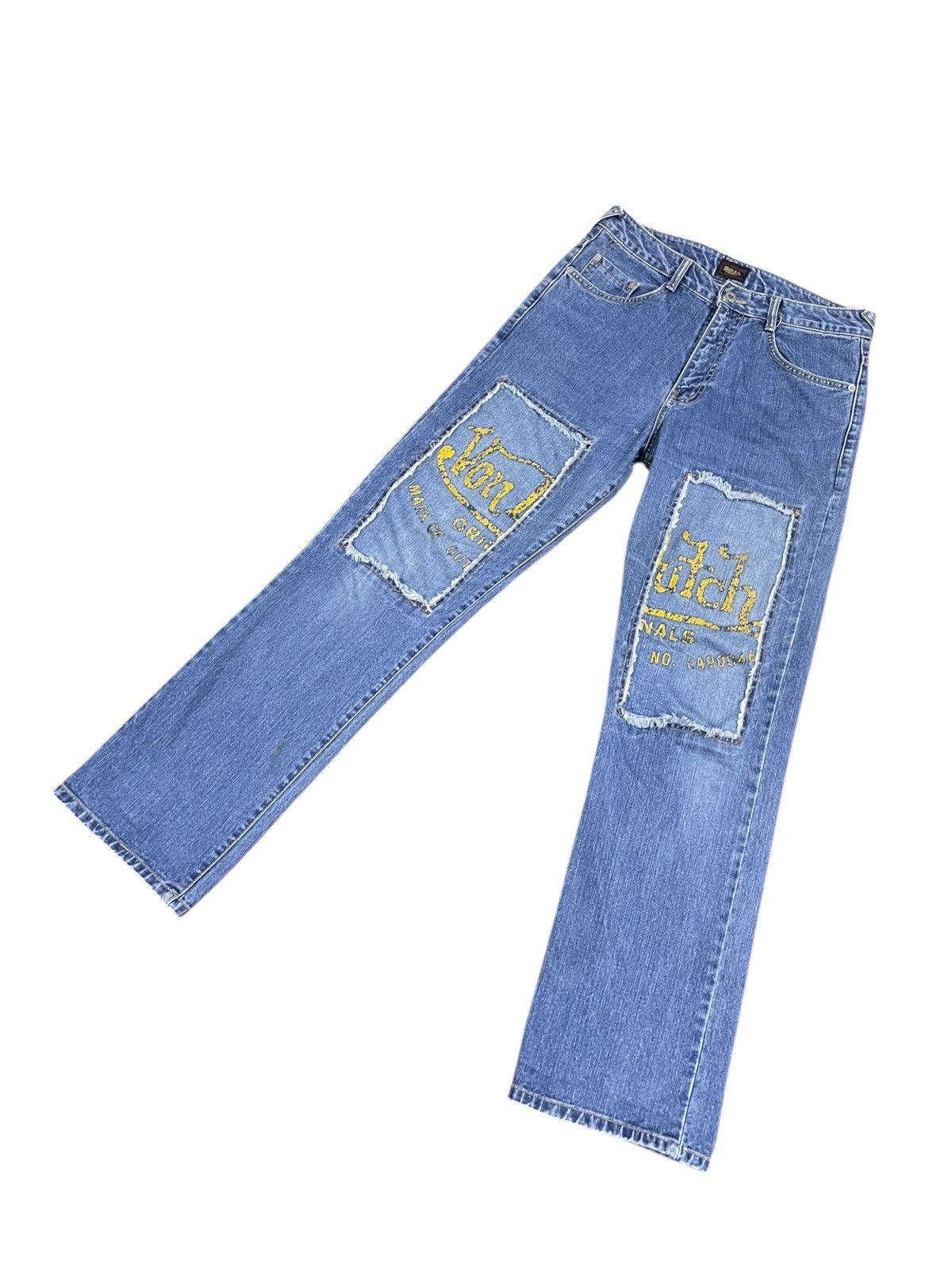 Vintage VON DUTCH VINTAGE 90s STREETWEAR DISTRESSED JEANS Size US 32 / EU 48 - 2 Thumbnail
