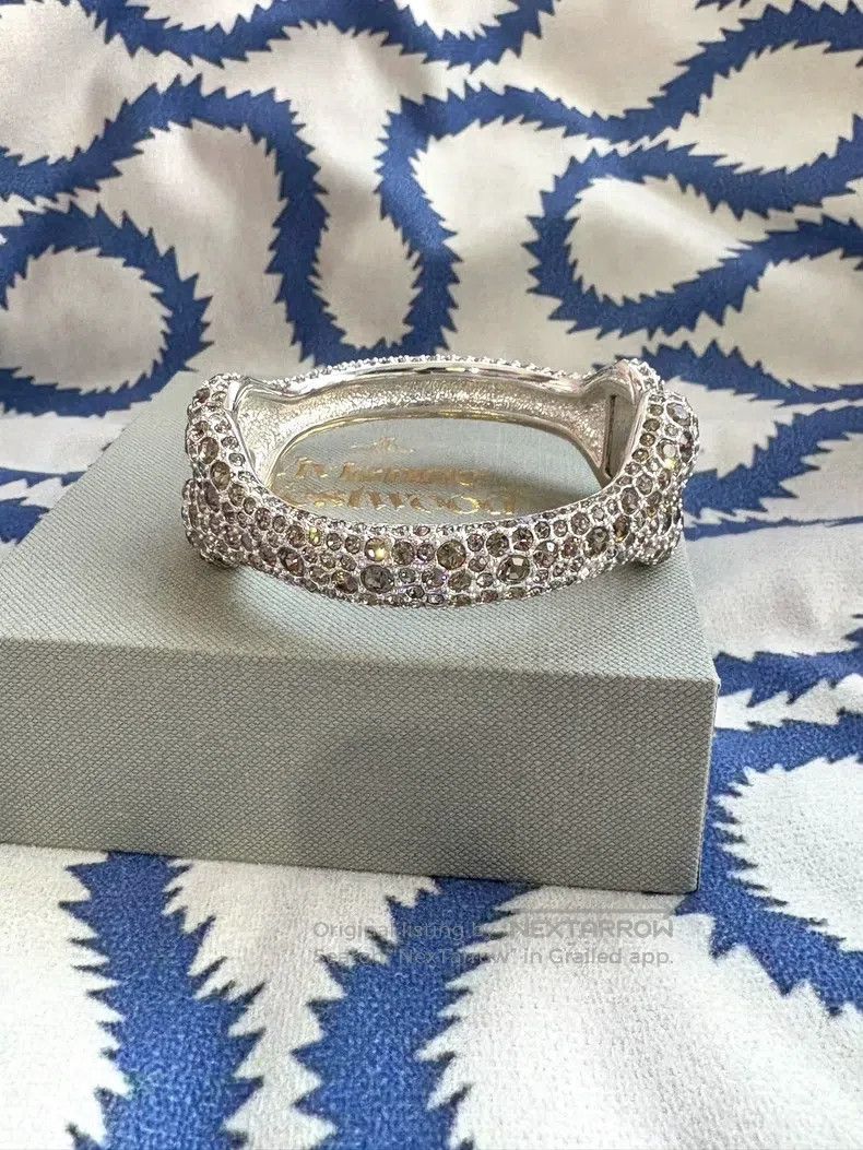 Vivienne Westwood Vivienne Westwood Full diamond bone bracelet Size ONE SIZE - 5 Thumbnail