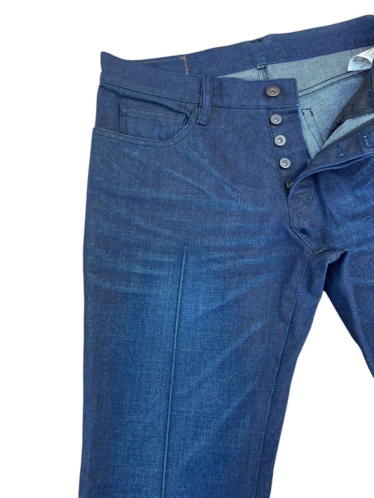 Boycott × Japanese Brand Vintage Boycott Japan Side Strap Waxed Denim Bootcut Jeans Size US 30 / EU 46 - 5 Thumbnail