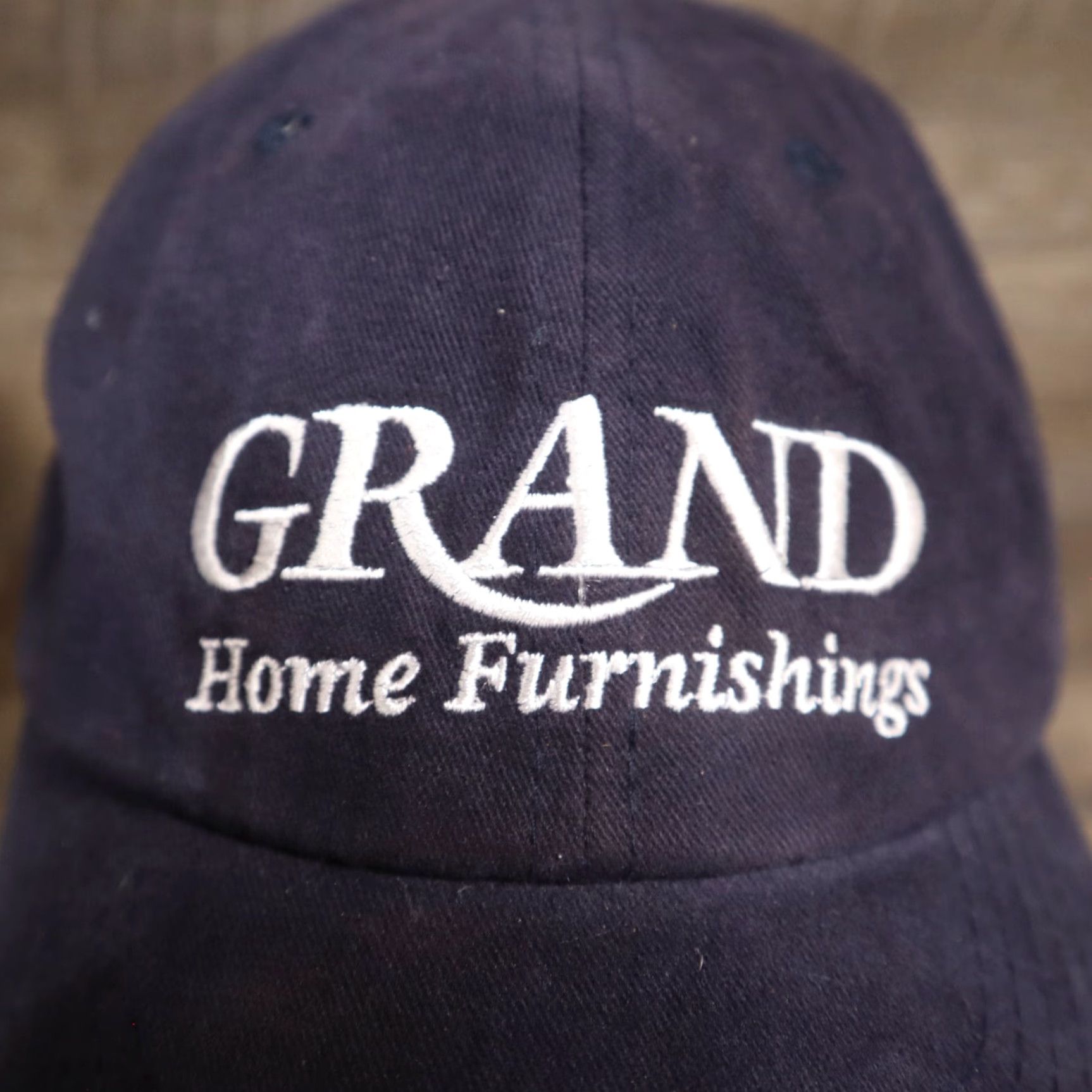 Vintage VINTAGE Grand Home Furnishings Baseball Cap Hat Women's Adjustable White Cotton Robertson Hat Size ONE SIZE - 2 Thumbnail