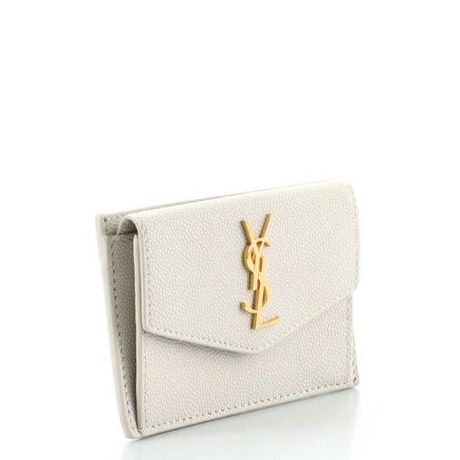 Saint Laurent Paris o1b1hav110724 Size: OS / Compact Leather wallets in Neutral Size ONE SIZE - 3 Thumbnail
