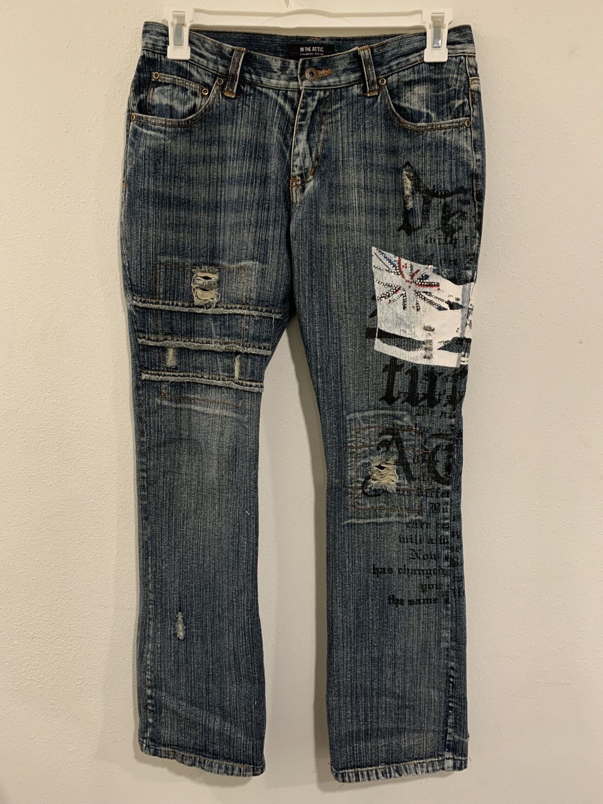 In The Attic In The Attic Poem Distressed Denim Size US 31 - 1 Thumbnail