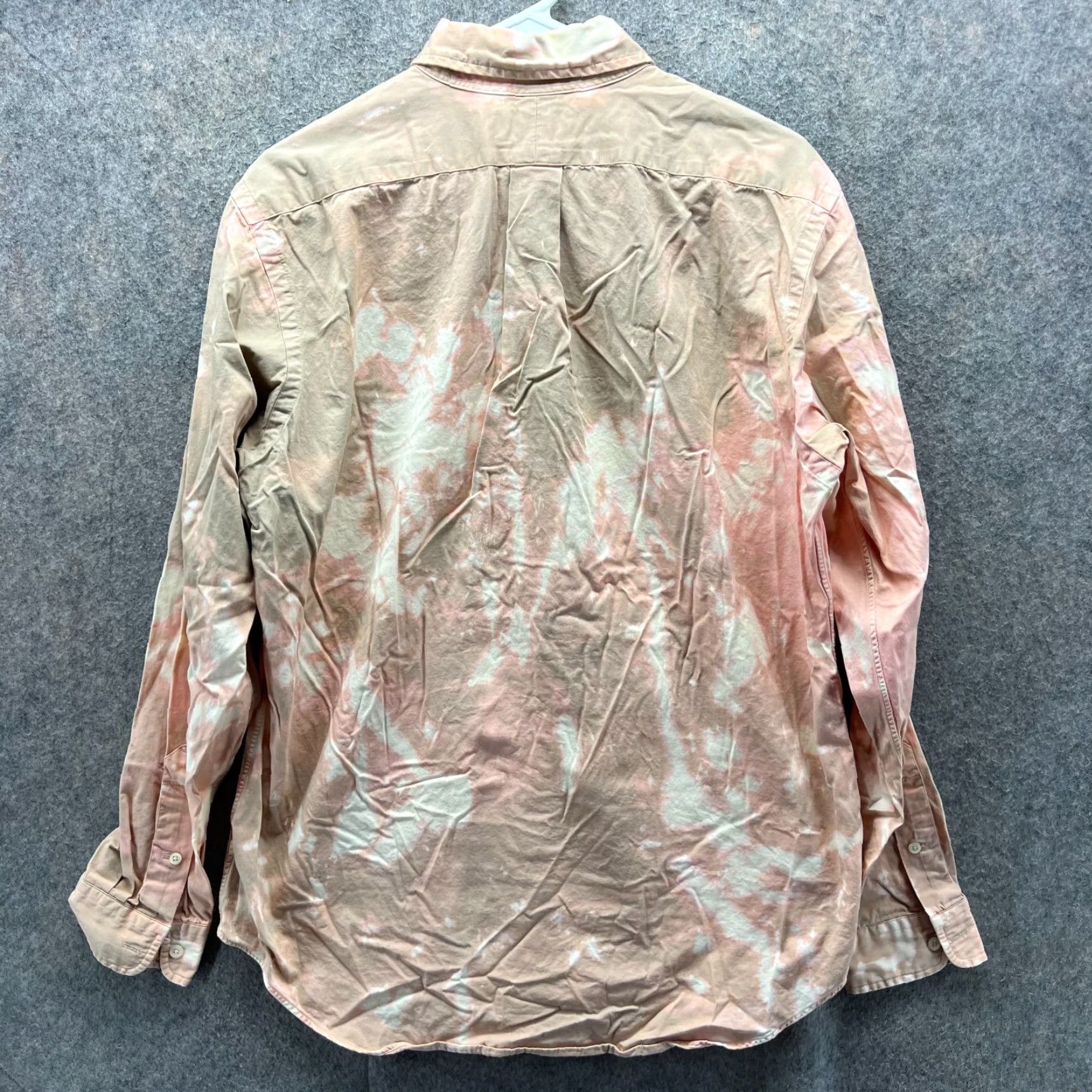 Polo Ralph Lauren VINTAGE Polo Ralph Lauren Shirt Men Medium Beige Button-Up Classic Pony Bleach Oxford Size US M / EU 48-50 / 2 - 2 Thumbnail