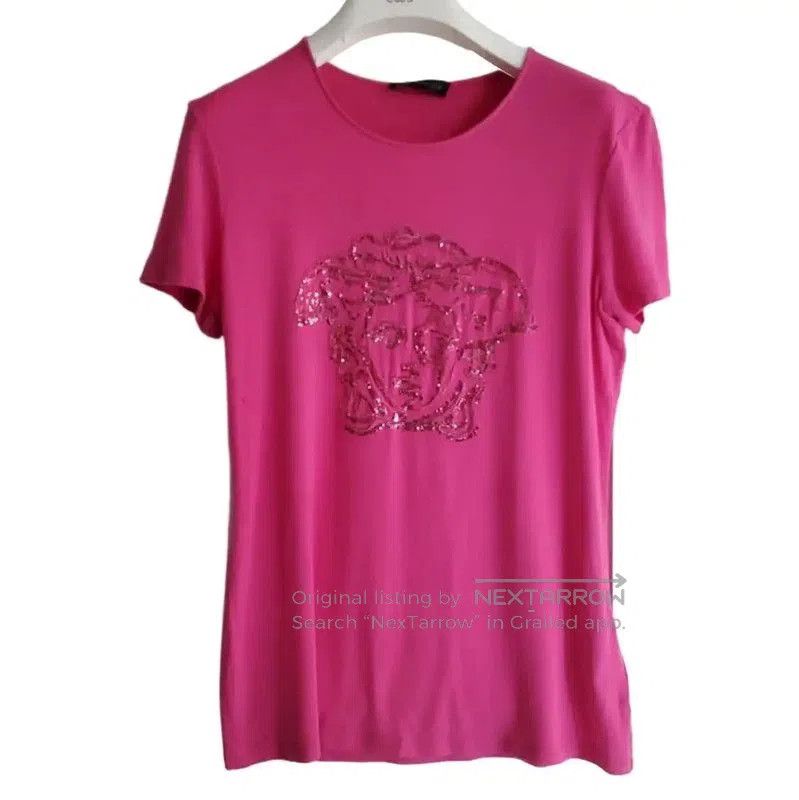 Versace Versace Pink Medusa Short Sleeve Tee . Size M / US 6-8 / IT 42-44 - 1 Thumbnail