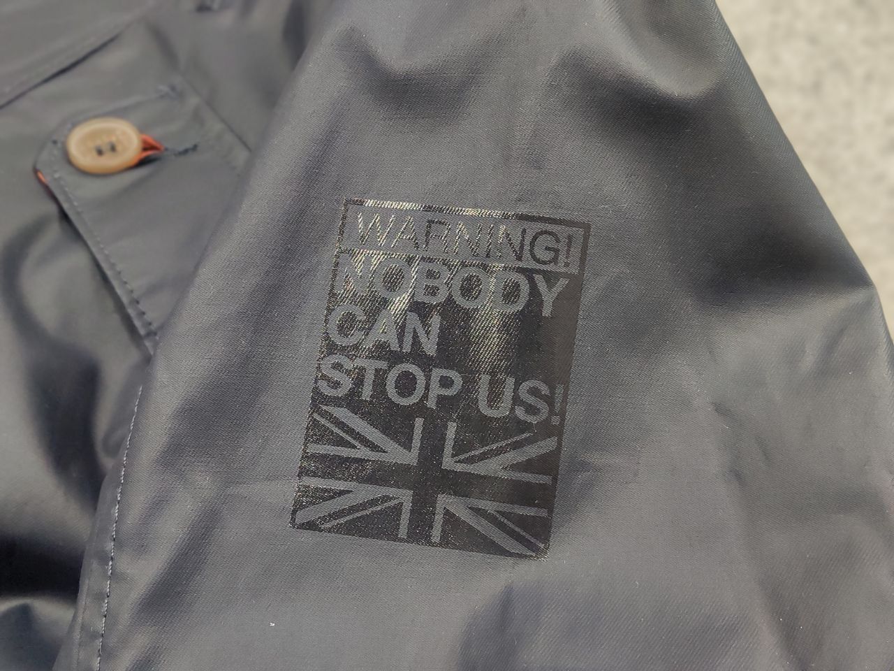 Vintage Mini Cooper Design Waxed Navy Zip Button Pocket Jacket Size US S / EU 44-46 / 1 - 11 Thumbnail