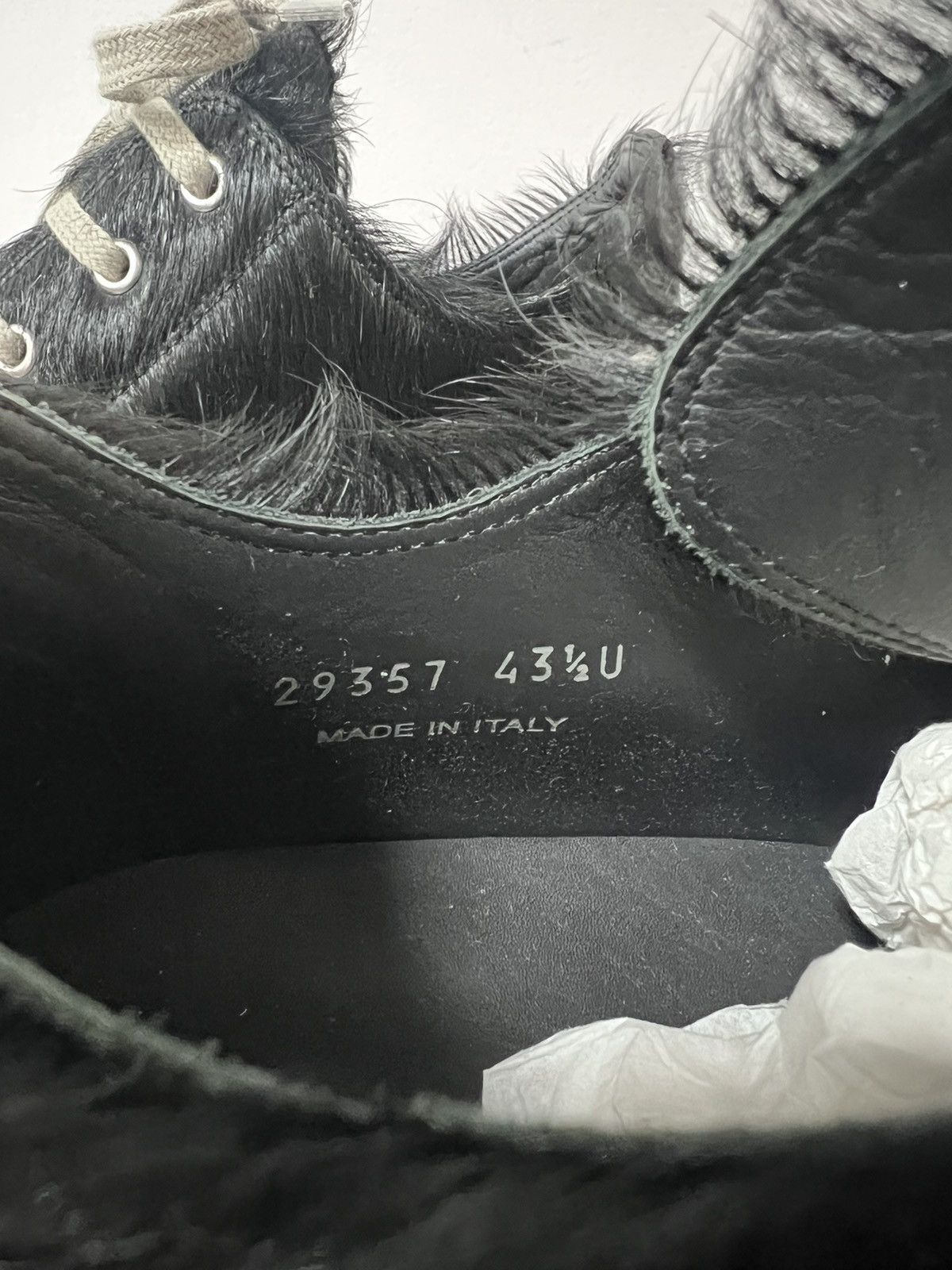 Rick Owens Rick owens pony hair ramones low top sneakers Size US 10.5 / EU 43-44 - 9 Thumbnail