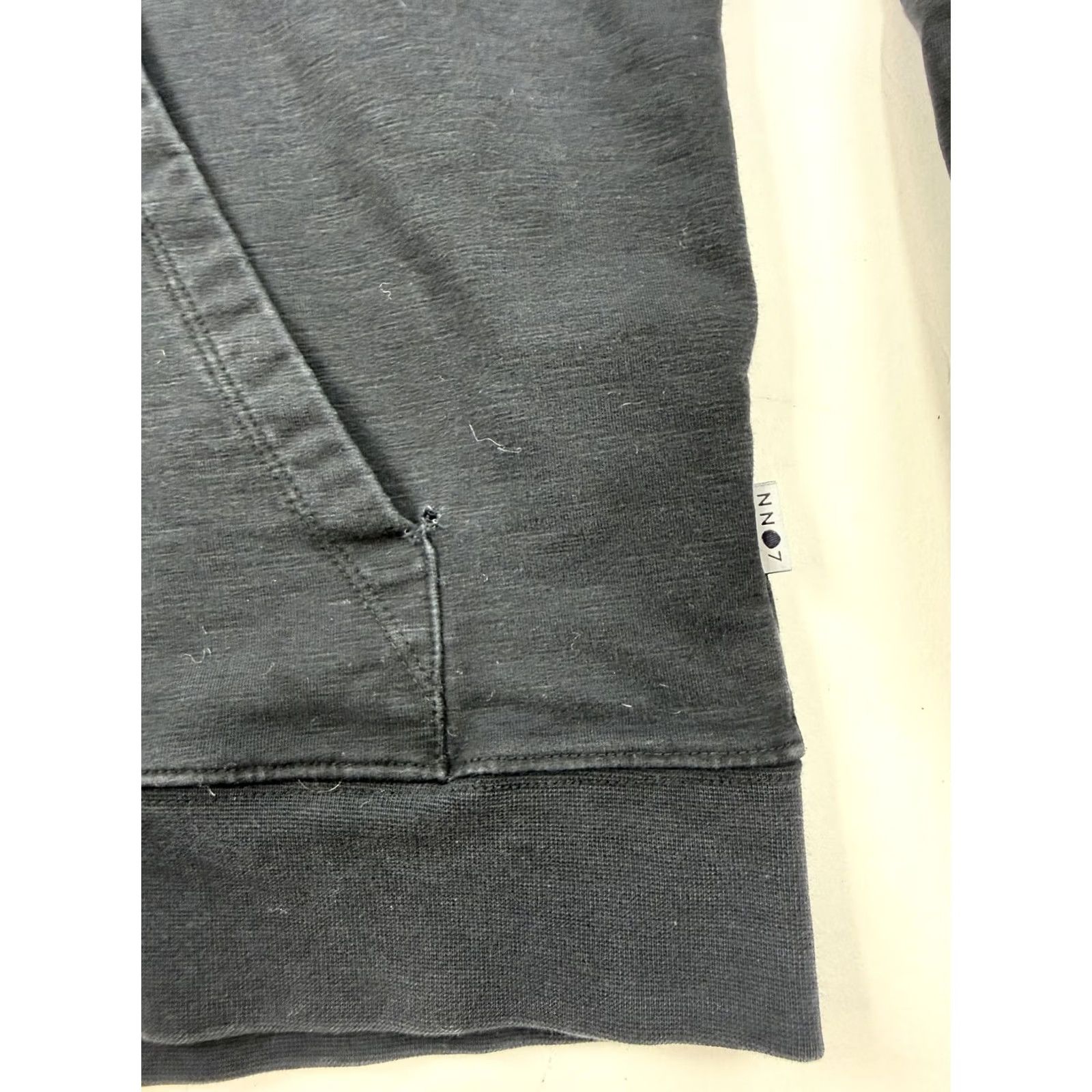NN07 NN07 Hoodie Mens Large Black Full Zip Jersey Cotton Knit Solid Sweatshirt Size US L / EU 52-54 / 3 - 2 Thumbnail