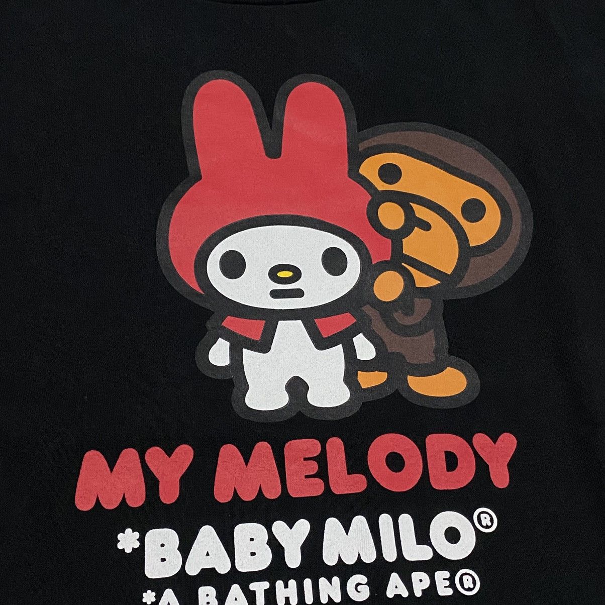 Bape Bape X My Melody Black Tee Size S / US 4 / IT 40 - 7 Thumbnail