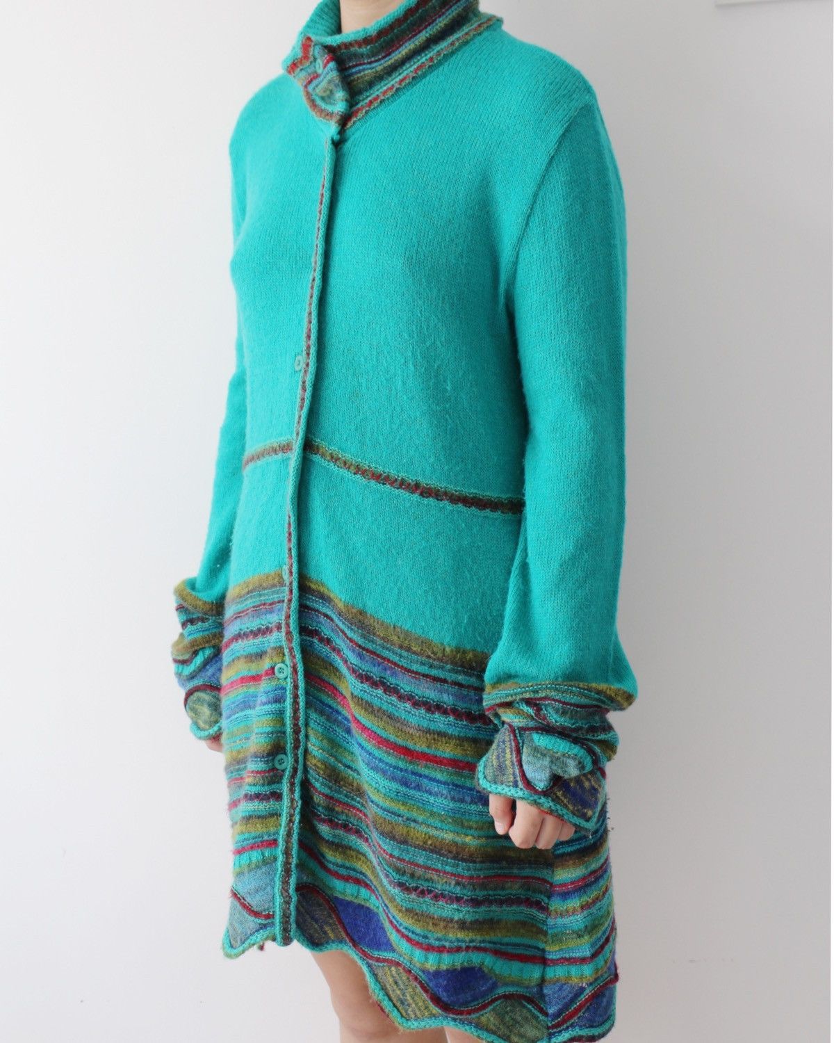 Vintage VIA FABURRICA LONG KNITWEAR Size M / US 6-8 / IT 42-44 - 3 Thumbnail