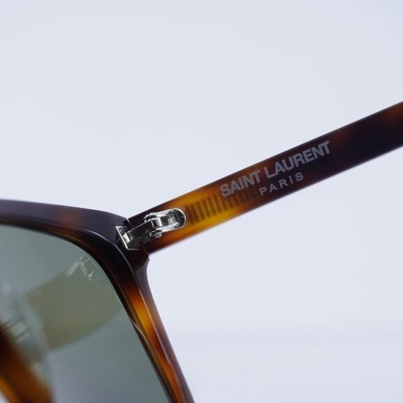 Saint Laurent Paris Saint Laurent SL455 002 Sunglasses Havana Square Frame Size ONE SIZE - 7 Thumbnail