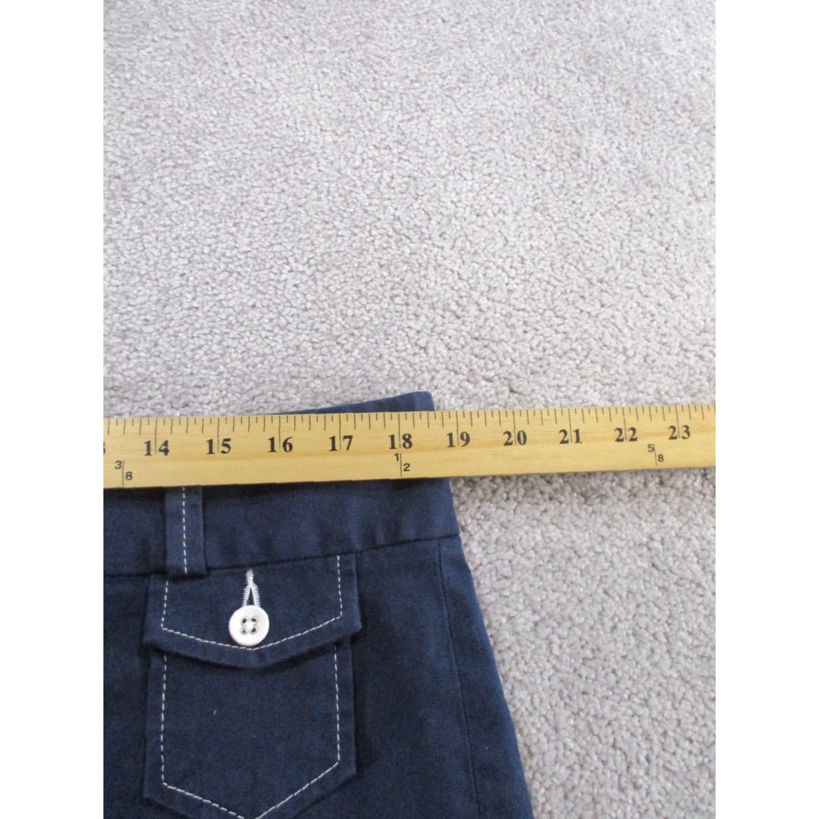 Vintage VINTAGE L.L.Bean Shorts Womens 16 Navy Blue Cotton Cuffed Size 38" / US 16 / IT 52 - 6 Thumbnail
