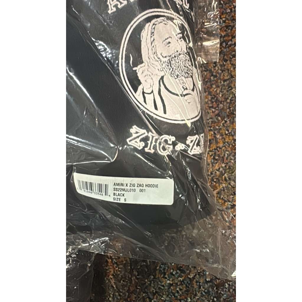Amiri o1rshd1 Amiri x Zig Zag Hoodie in Black Size US S / EU 44-46 / 1 - 21 Thumbnail