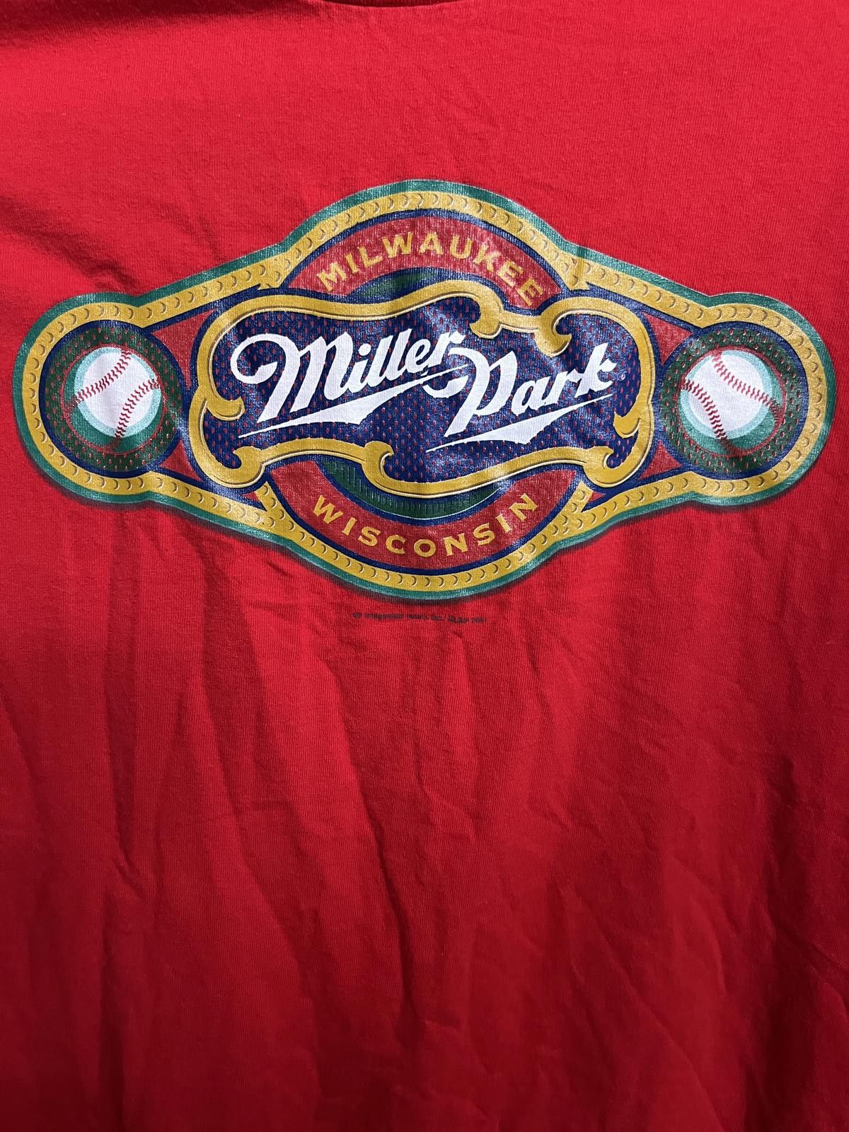 Lee VTG Miller Park T-shirt Milwaukee Brewers Baseball Tee -XL Size US XL / EU 56 / 4 - 3 Thumbnail