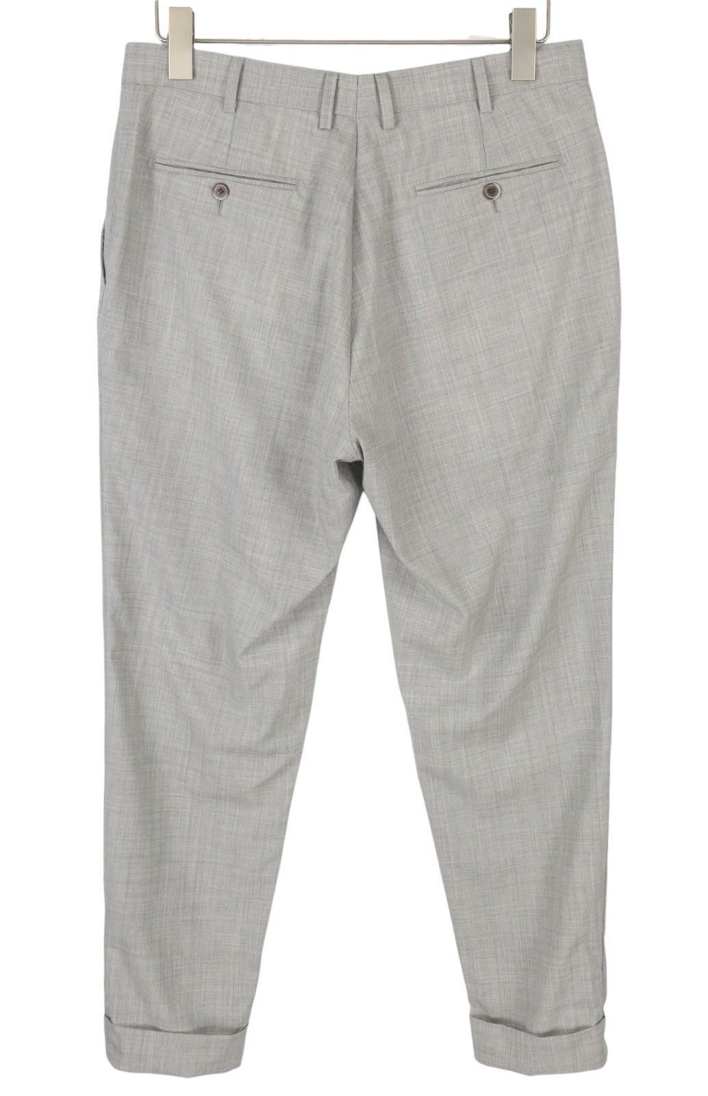 Suitsupply TURN-UP UK34 Grey Wool S120 Trousers 86853 Size 34R - 2 Thumbnail