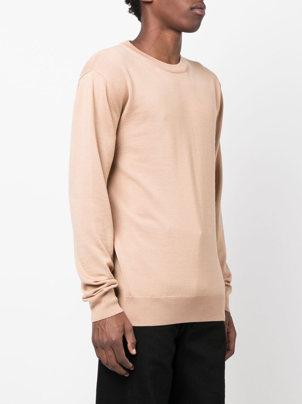 Jil Sander o1y1124 Wool Cashmere Blend Knitted in Beige Size US M / EU 48-50 / 2 - 3 Thumbnail