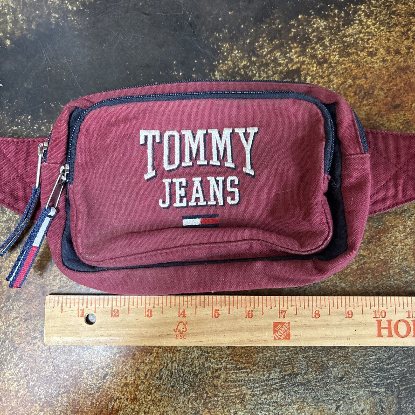 Tommy Hilfiger Vintage Y2K Tommy Hilfiger Fanny Pack Canvas Red Size ONE SIZE - 4 Thumbnail