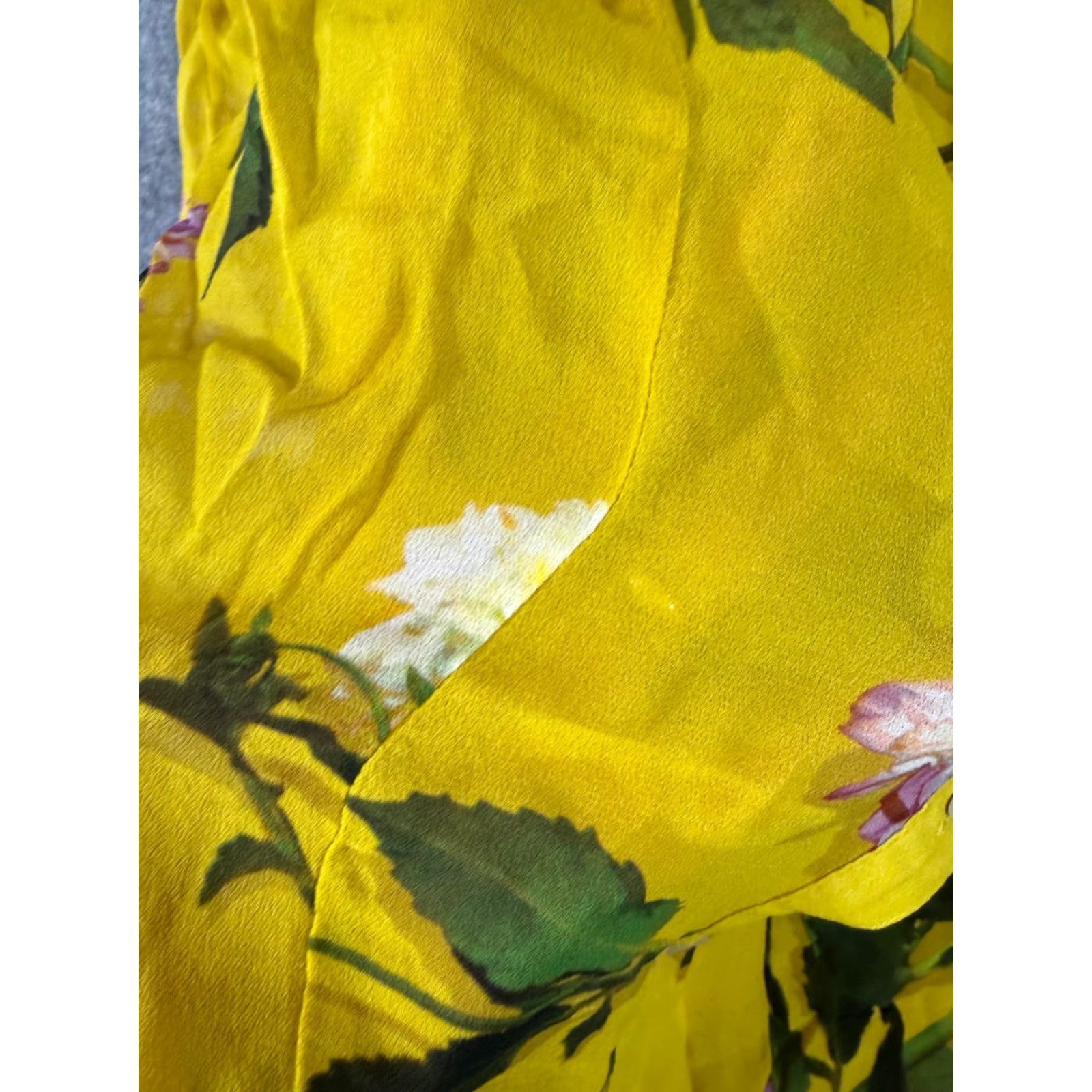 Anthropologie Maeve By Anthropologie Sheer Shirt Womens 4 Duchess Yellow Floral Sleeveless Geometric? Wait Size S / US 4 / IT 40 - 5 Thumbnail