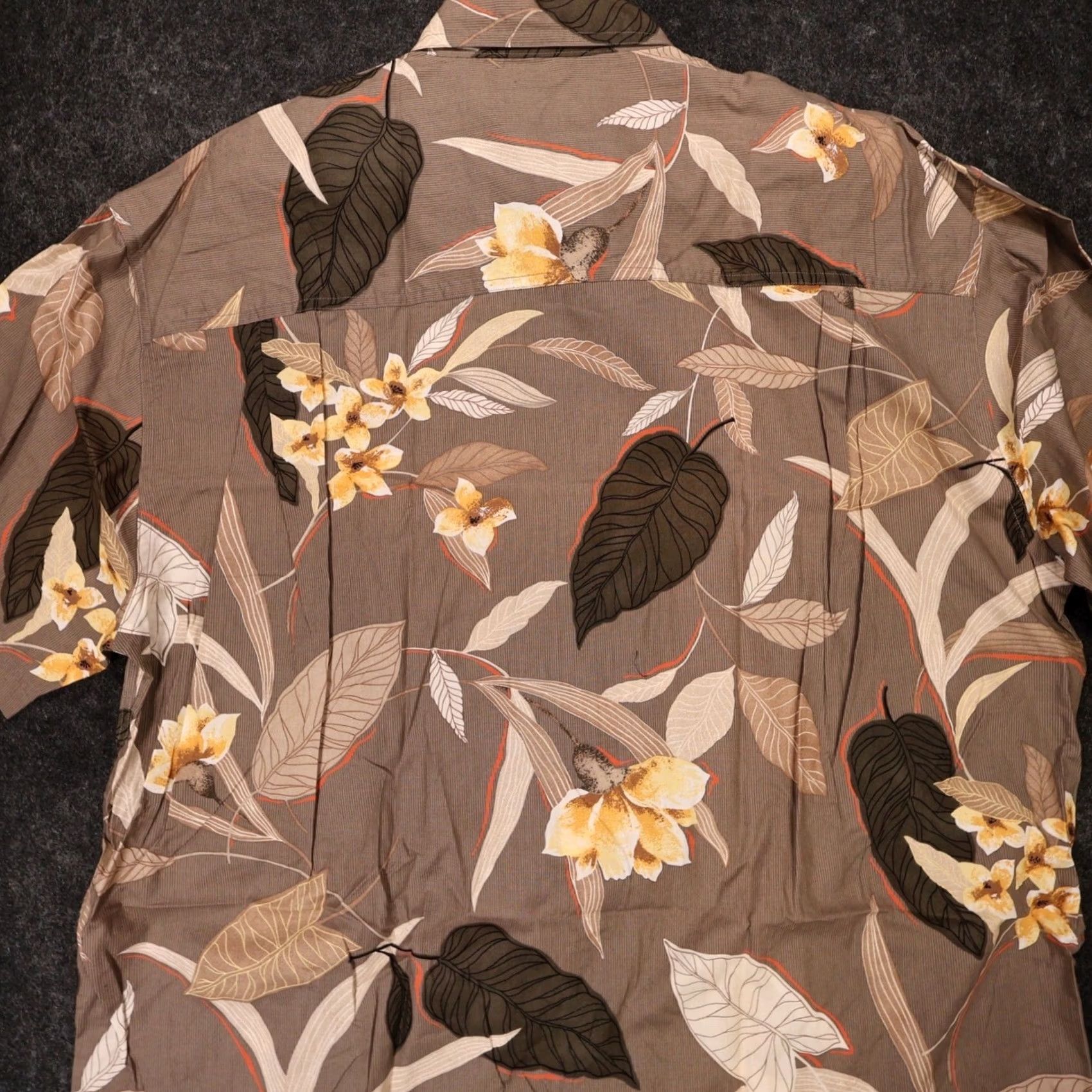 Ralph Lauren VINTAGE Chaps Ralph Lauren Shirt Mens XL Brown Floral Tropical Button Down Size US XL / EU 56 / 4 - 4 Thumbnail