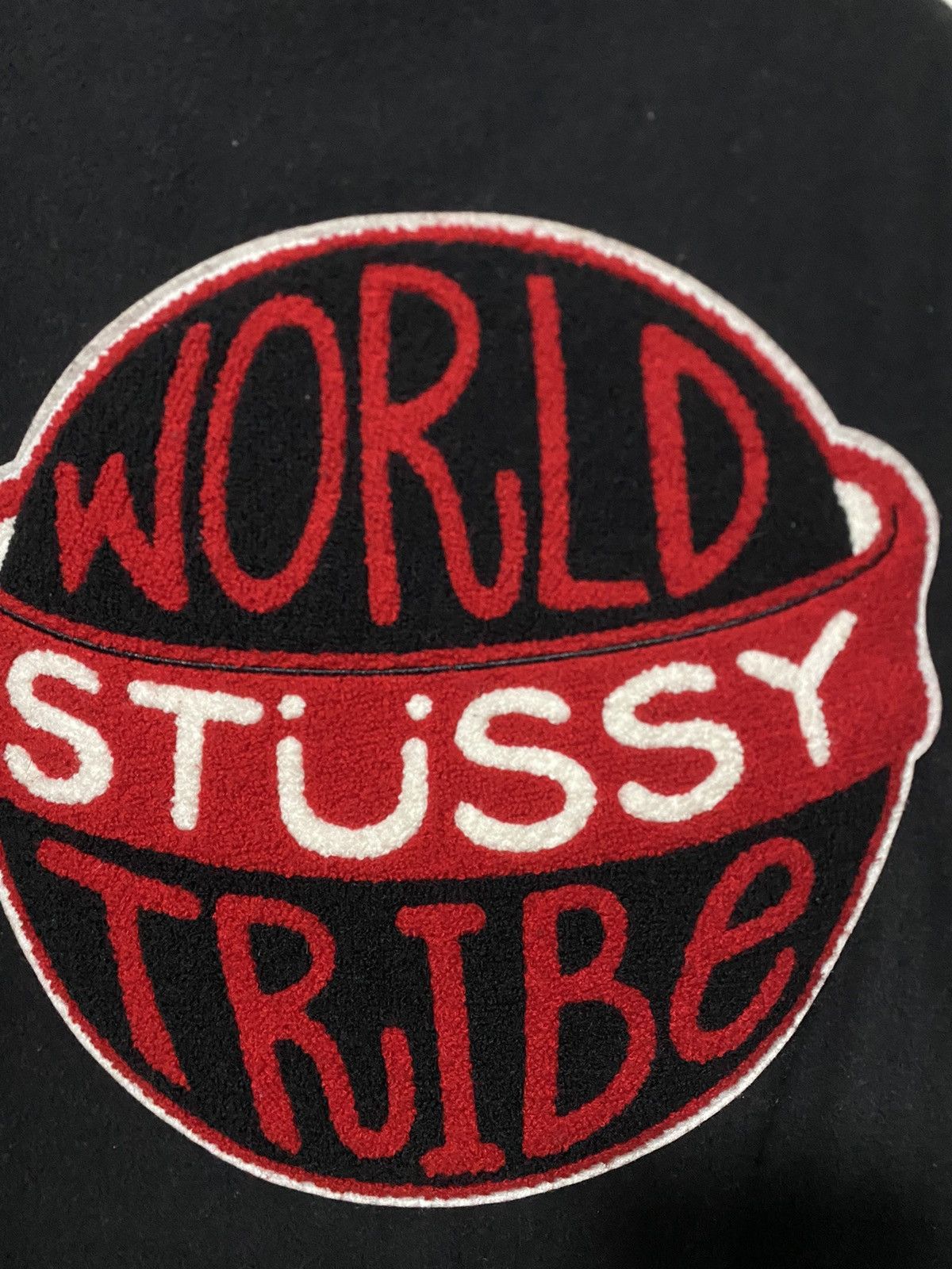 Stussy Stüssy Tribe Varsity Jacket, size XL, black with patch, used Size US XL / EU 56 / 4 - 11 Thumbnail