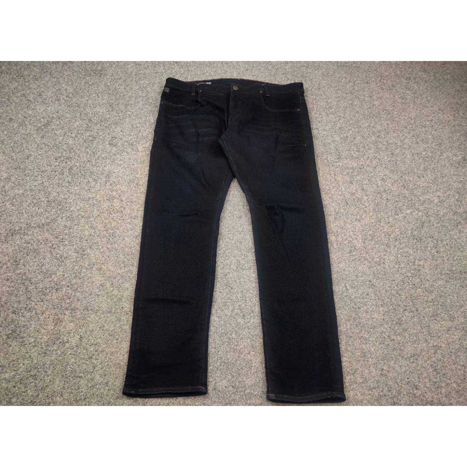 G-Star G-Star d-staq 5 pocket slim Fit Dark Blue Denim Jeans - 38 Regular Blue 90s Stars Style Mens Jeans Size US 38 / EU 54 - 4 Thumbnail