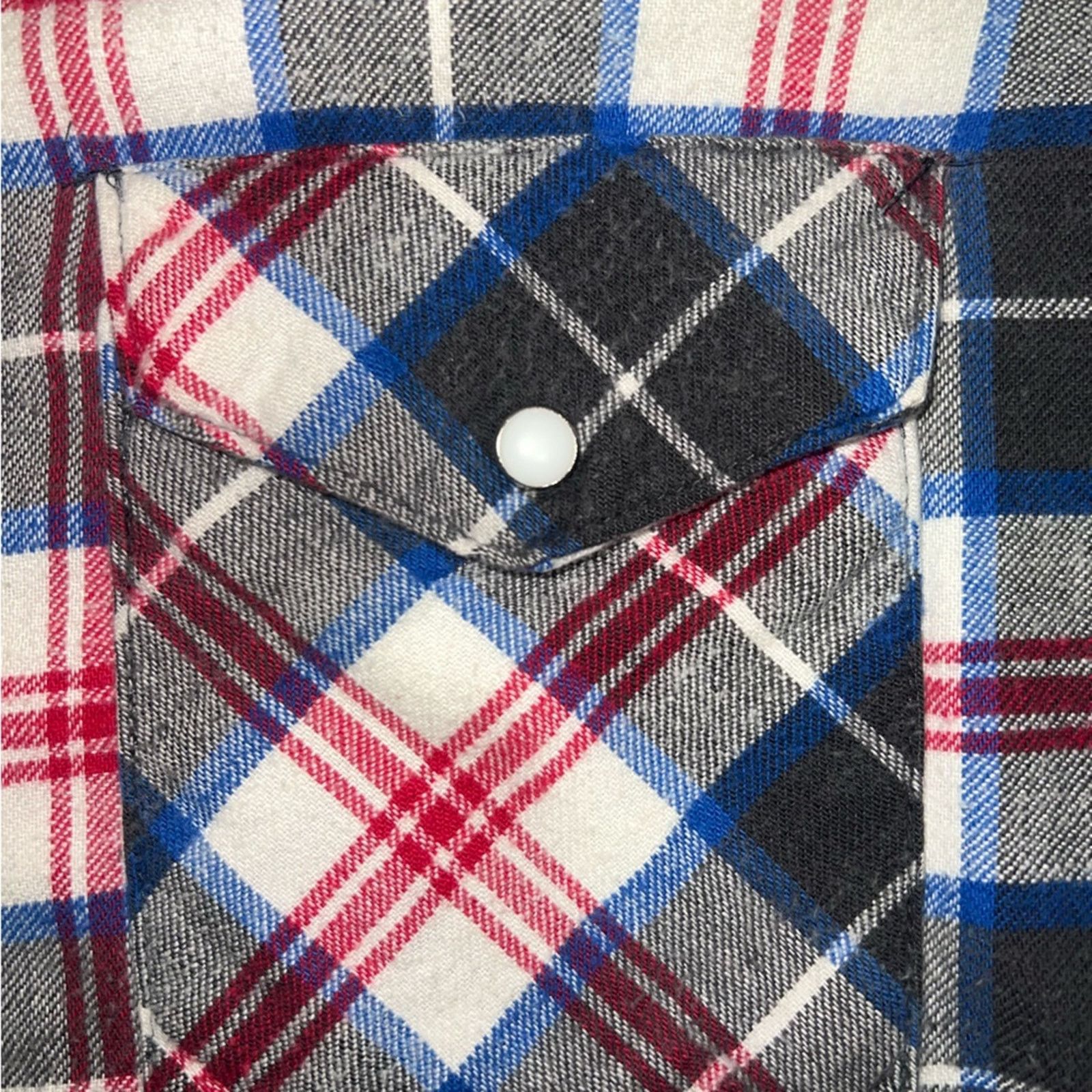 FiveBrother Five Brother Dakota Plaid pearl Button-Up Long Sleeve Size US M / EU 48-50 / 2 - 9 Thumbnail