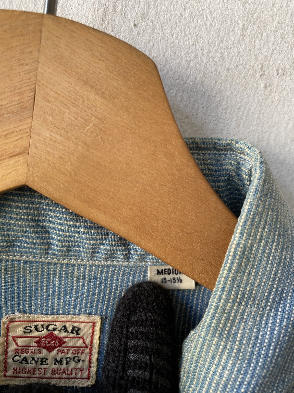 Japanese Brand Vintage Sugar Cane Pinstripe Button Up Shirt Size US M / EU 48-50 / 2 - 16 Thumbnail