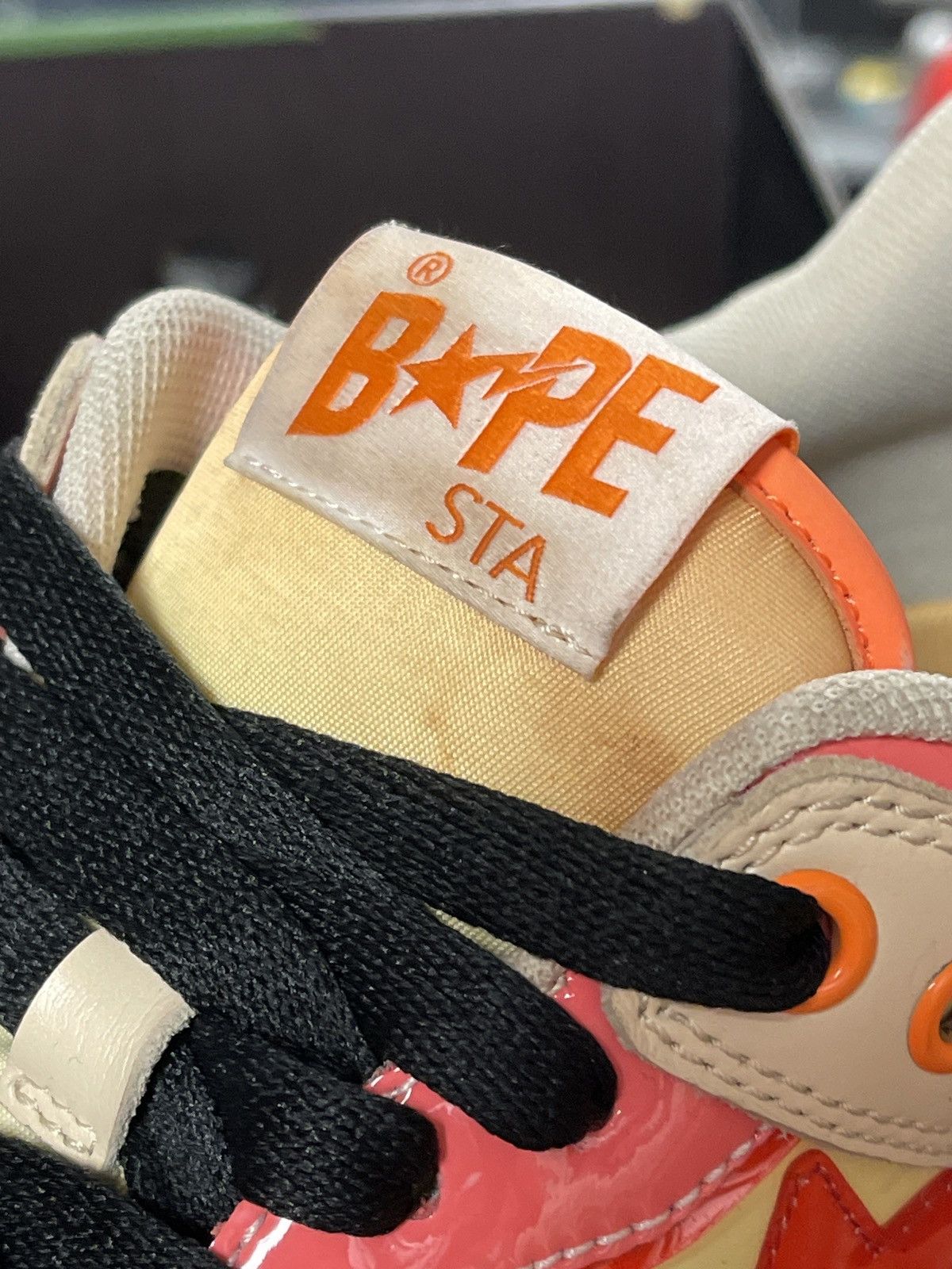 Bape Size 8 - A Bathing Ape Bapesta Orange 1130191003 Size US 8 / EU 41 - 13 Thumbnail