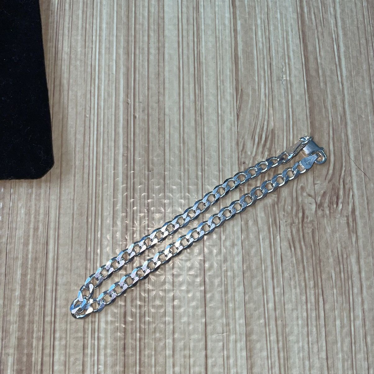 Other 925 Italian Silver Cuban Bracelet Size ONE SIZE - 2 Thumbnail