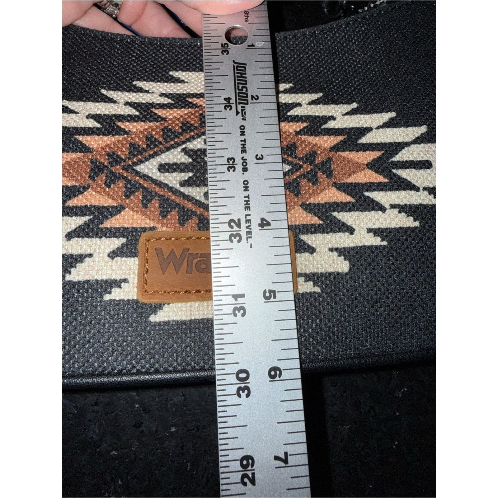 Wrangler WRANGLER Black Aztec CANVAS shoulder Bag Embroidered Strap Size ONE SIZE - 11 Thumbnail