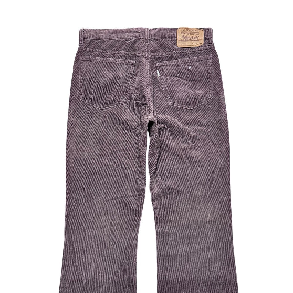 Levi's Vintage Levis 517 Brown Corduroy Flare Jeans Size US 32 / EU 48 - 5 Thumbnail