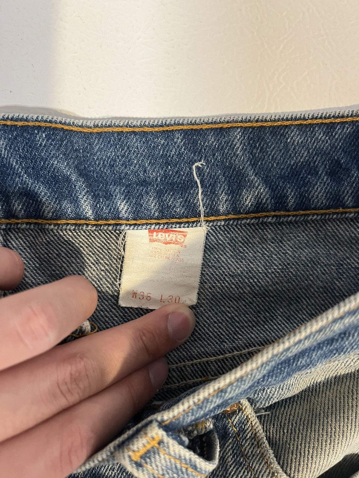 Levi's × Vintage Vintage 80s Orange Tab Levi’s Released ahem Size US 34 / EU 50 - 4 Thumbnail