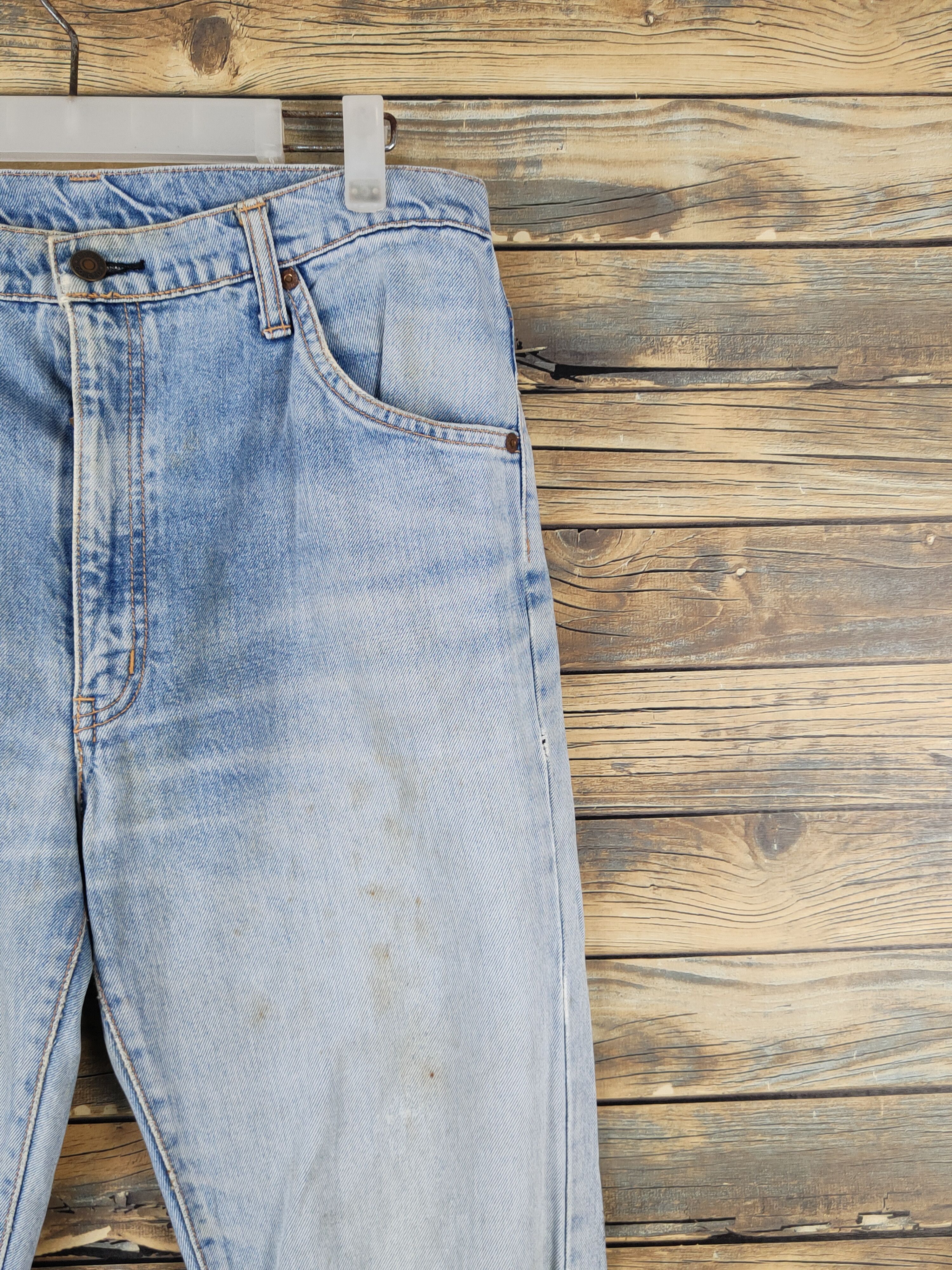 Edwin Edwin Light Blue Distressed Ripped denim Jeans #W1485 Size US 33 - 6 Thumbnail