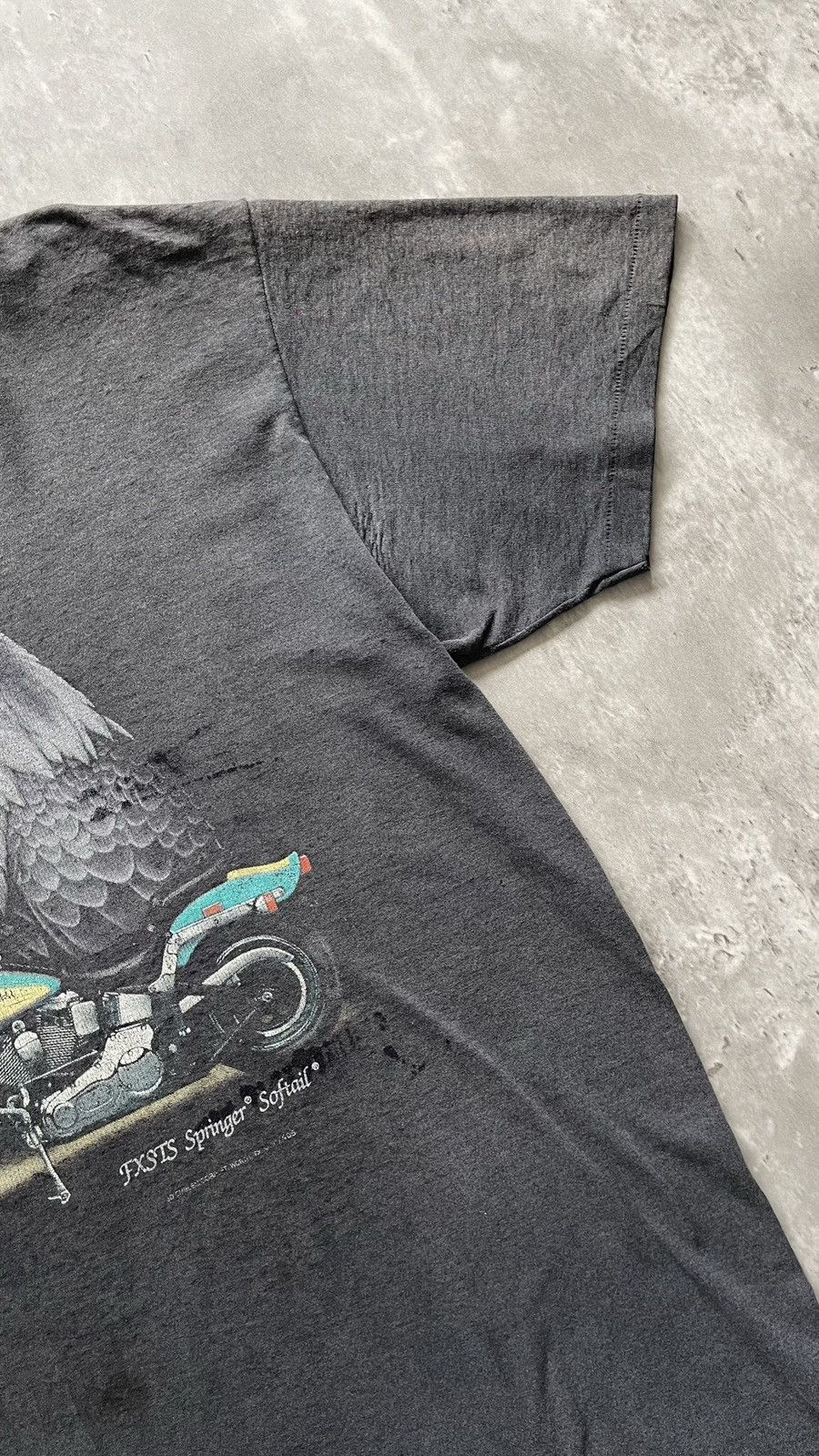 Band Tees × Harley Davidson × Vintage 1990S HARLEY DAVIDSON FADED TEE Size US XL / EU 56 / 4 - 3 Thumbnail