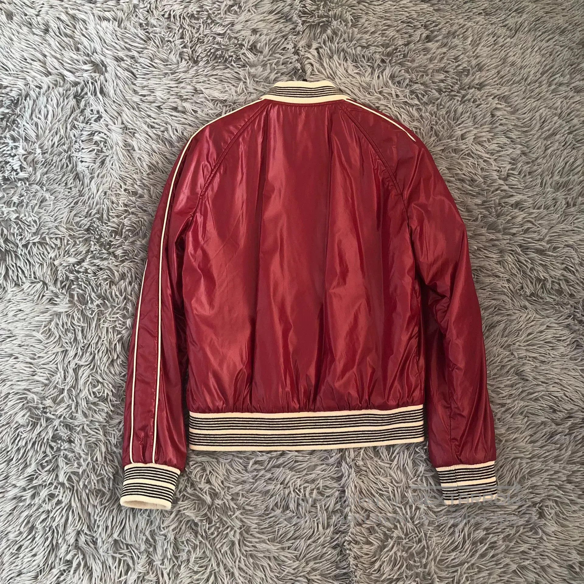 Saint Laurent Paris Saint Laurent SLP Burgundy Baseball Jacket. Size US S / EU 44-46 / 1 - 7 Thumbnail