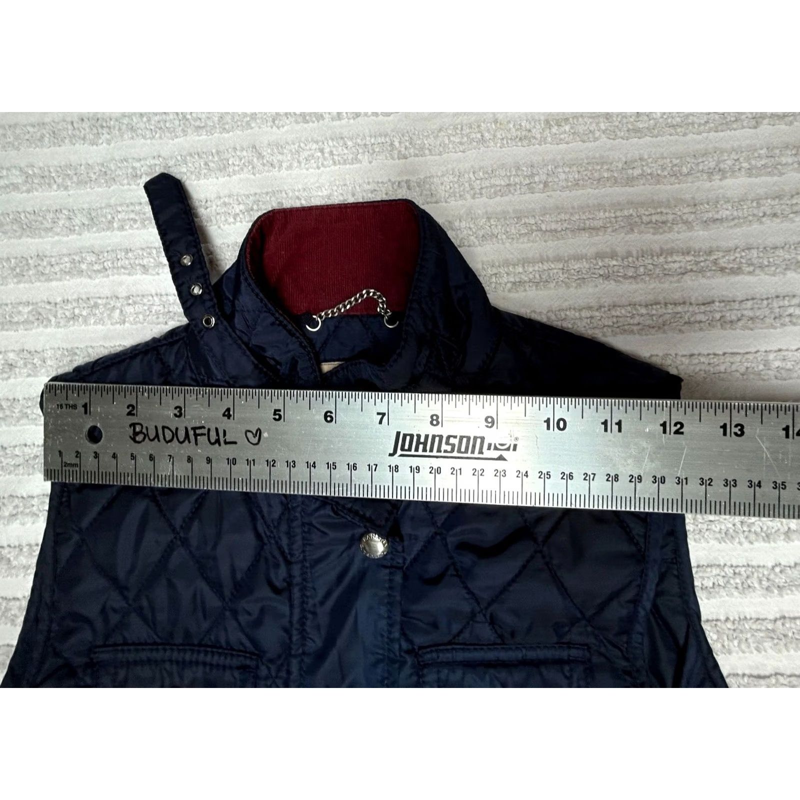 Banana Republic Banana Republic Womens Quilted Vest Full Zip Sleeveless Navy Blue XS Jacket Vest Quilted Pockets Regular Size XS Womens Size XS / US 0-2 / IT 36-38 - 6 Thumbnail