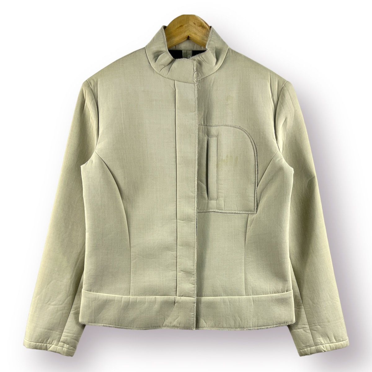 🔥 YOHJI YAMAMOTO WXYZ WORK SHOP VISCOSE CROPED JACKET